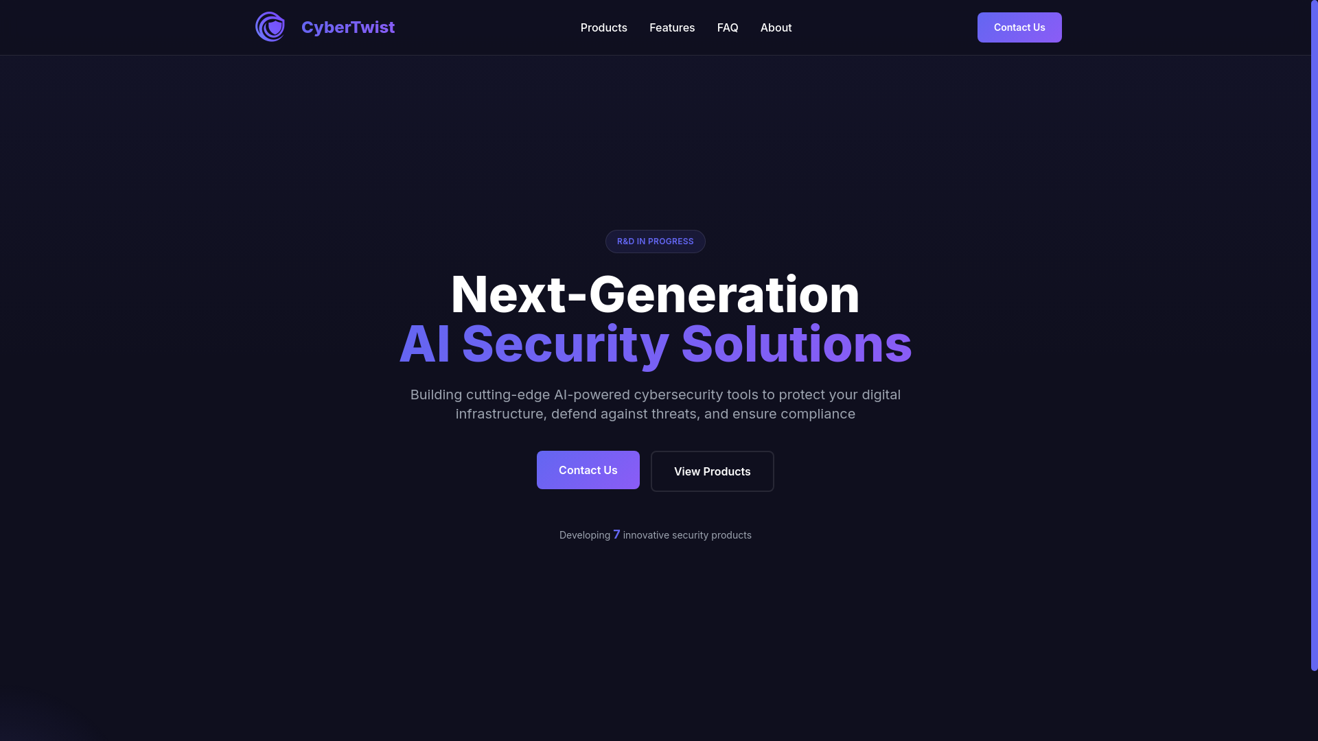 website screenshot of https://cybertwist-web-ui.pages.dev/