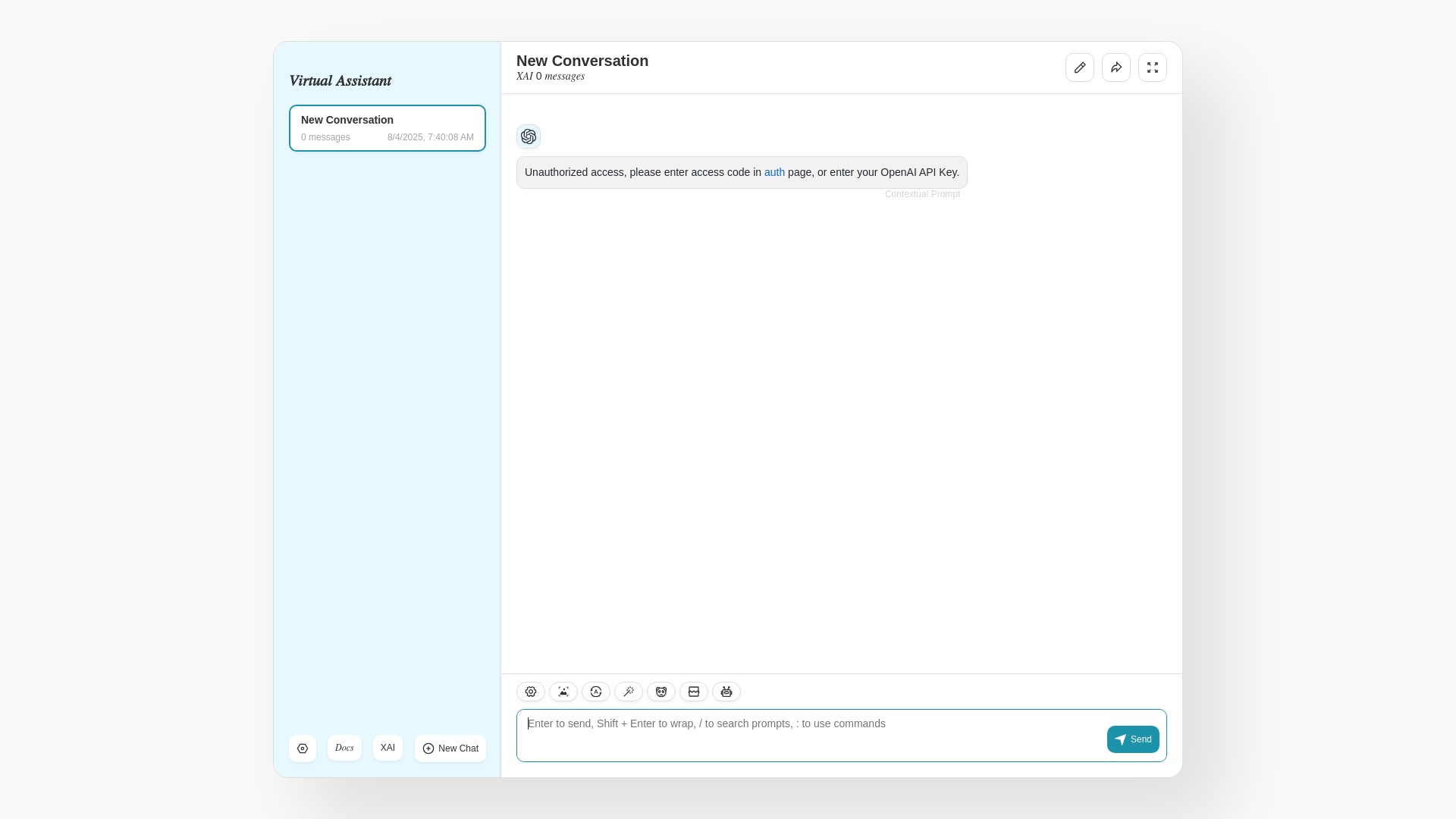 website screenshot of https://proxyxai-chat.pages.dev/