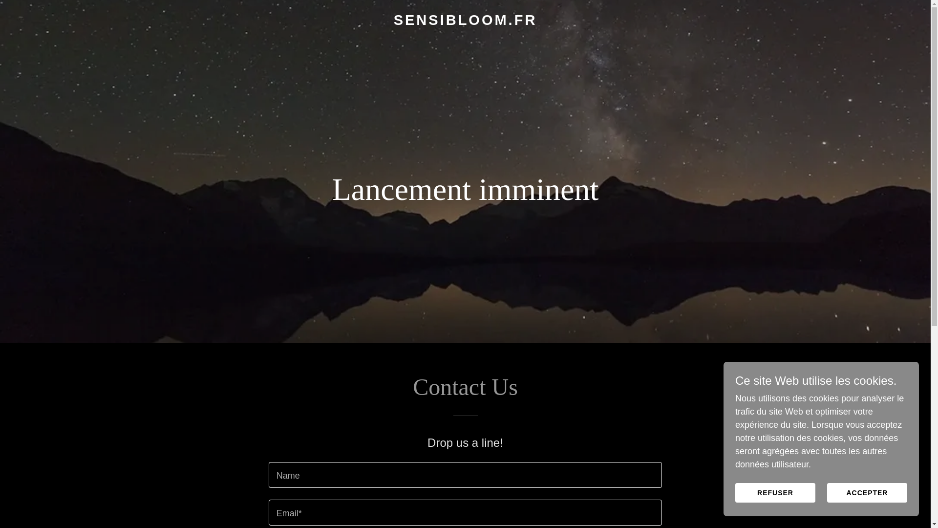 website screenshot of https://sensibloom.fr/