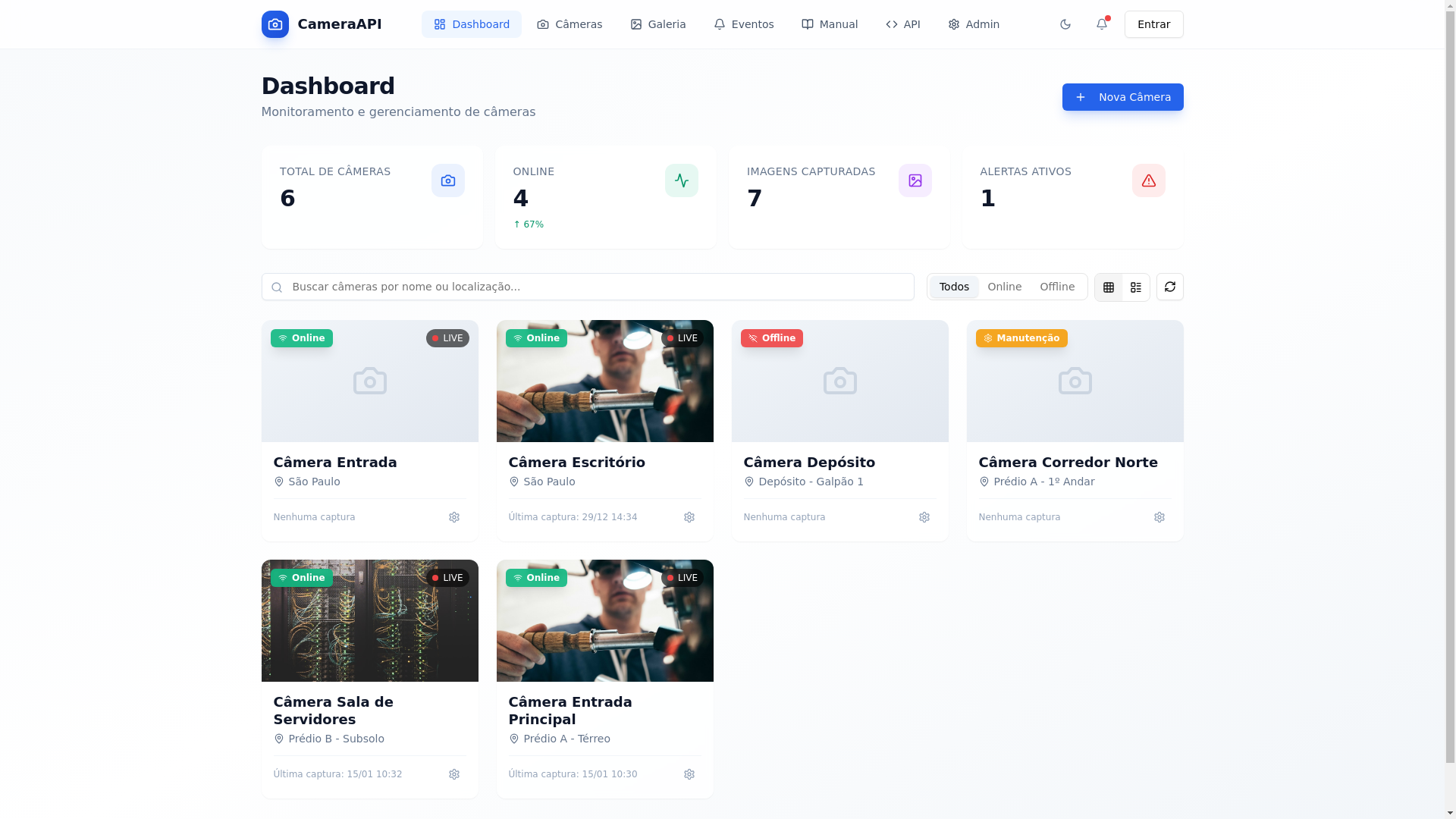 website screenshot of https://vigilancecameras.online/
