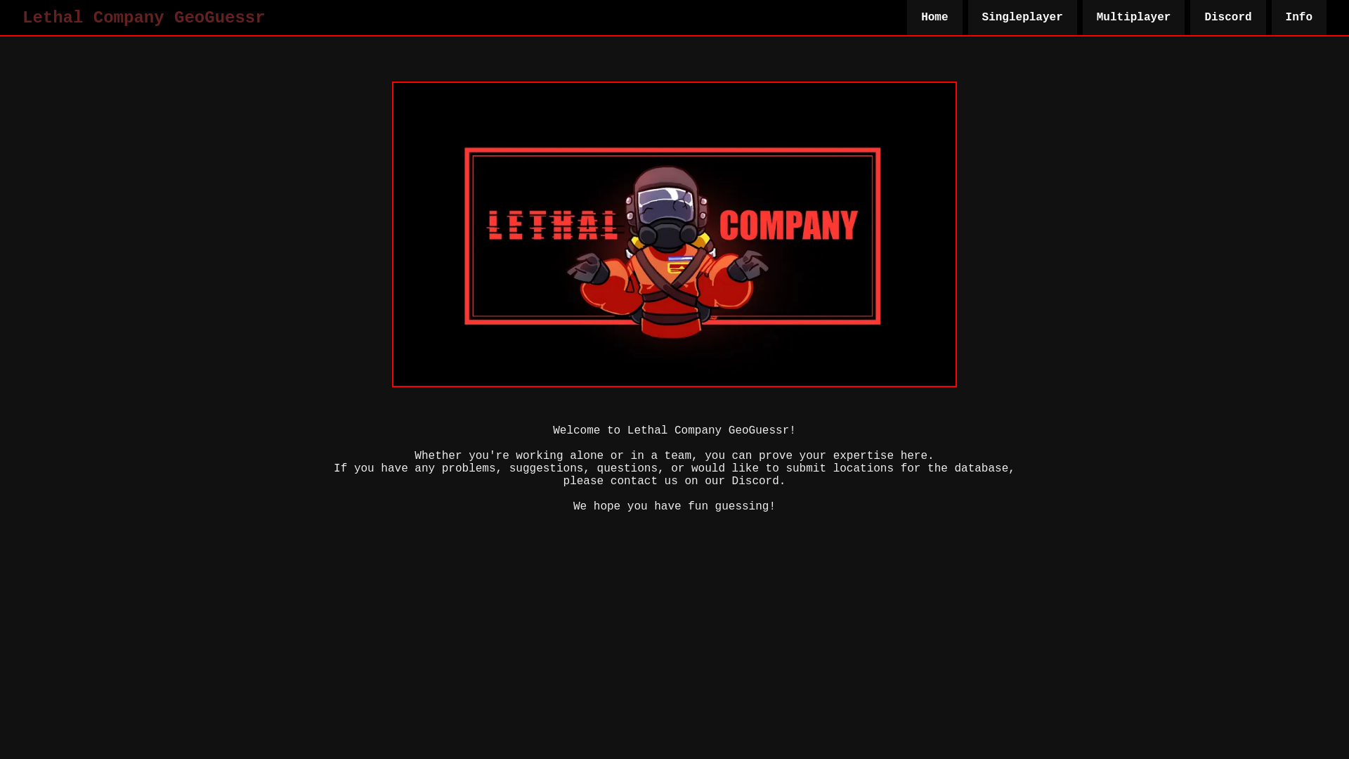 website screenshot of https://lethal-geo.com/