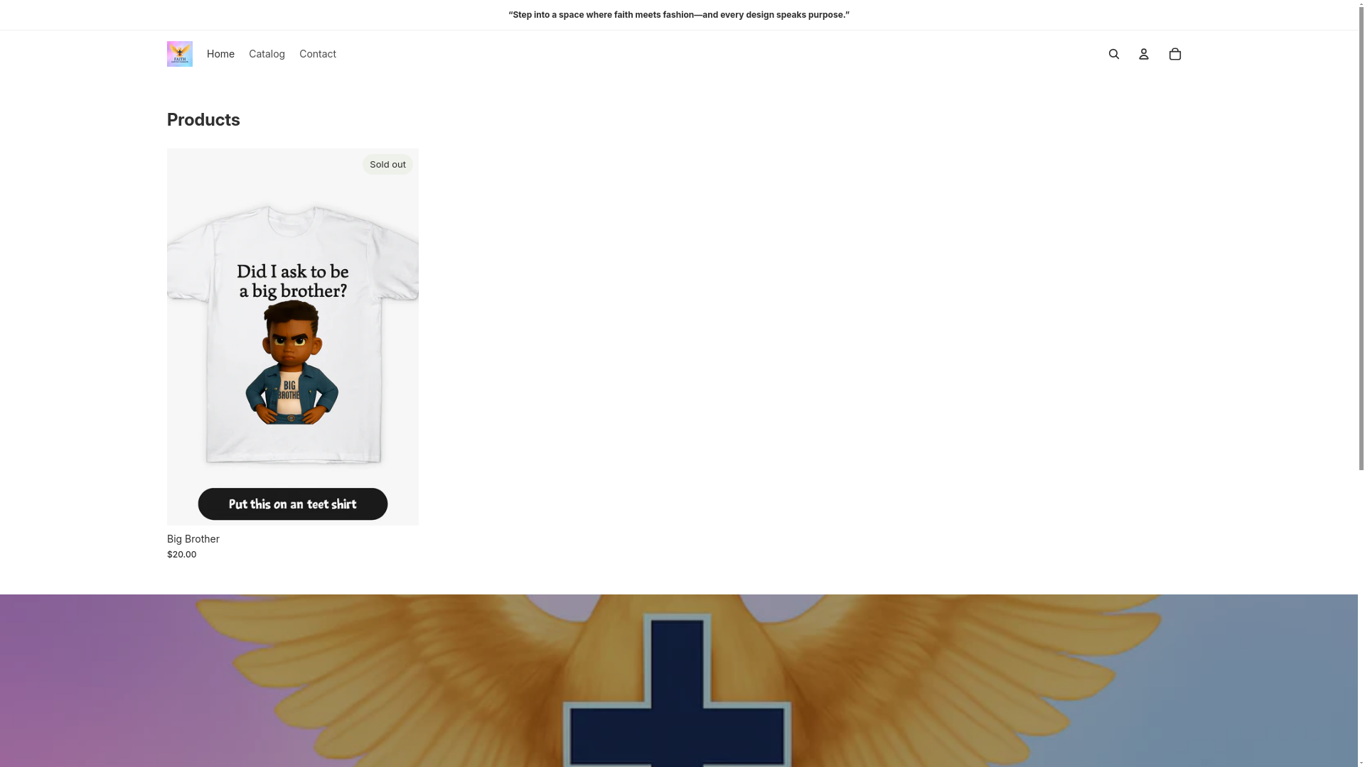 website screenshot of https://faithignitesfashion.com/