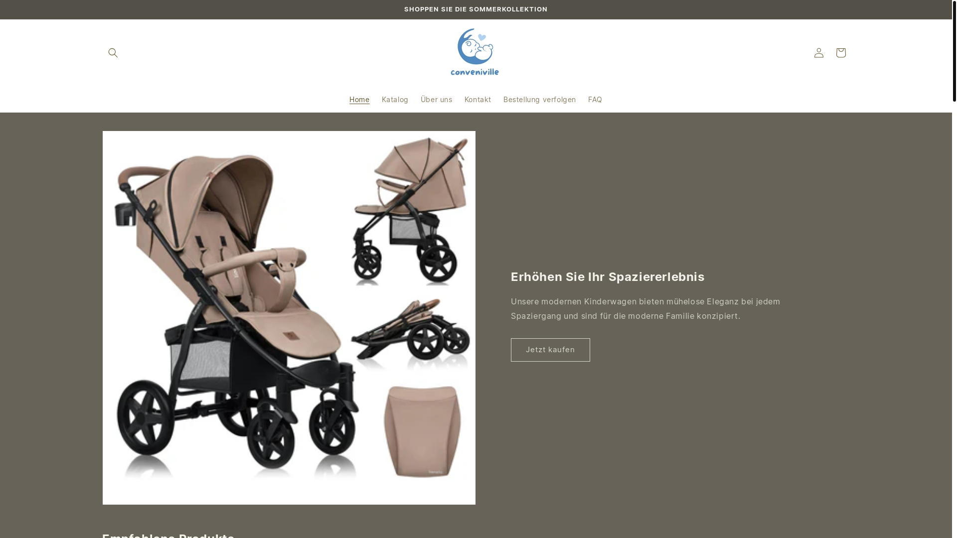 website screenshot of https://conveniville.shop/