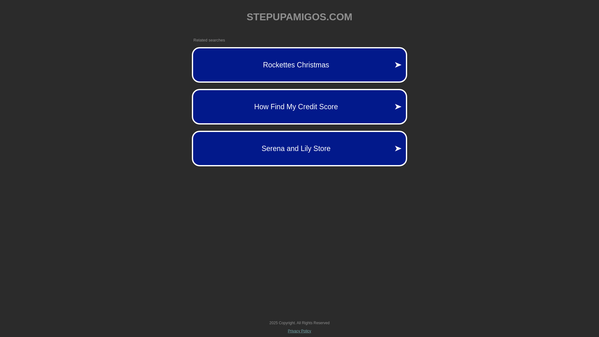 website screenshot of https://stepupamigos.com/