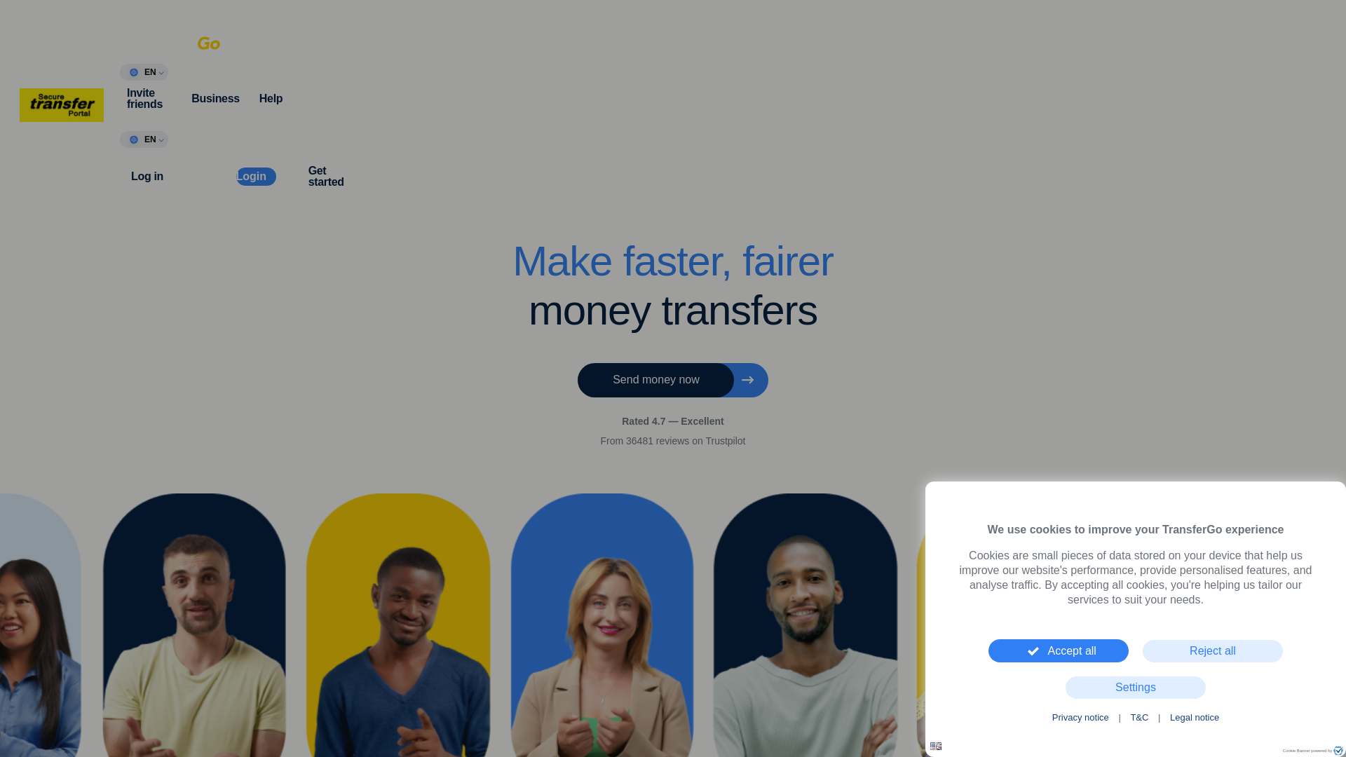 website screenshot of https://securemetranxportal.top/