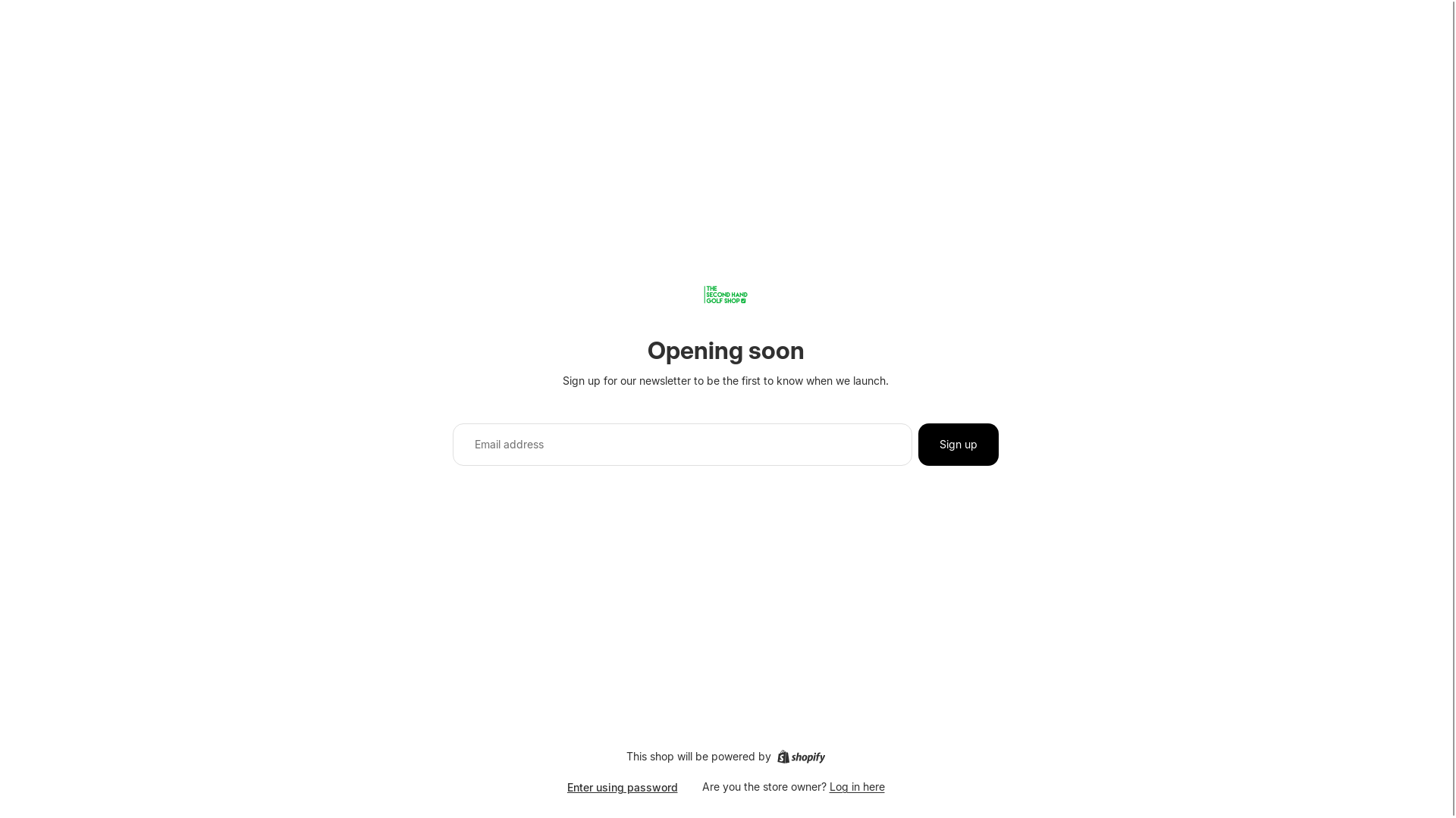 website screenshot of https://thesecondhandgolfshop.co.uk/