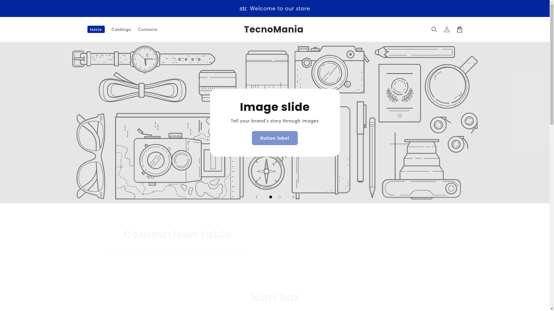 website screenshot of https://tecnomaniashop.es/