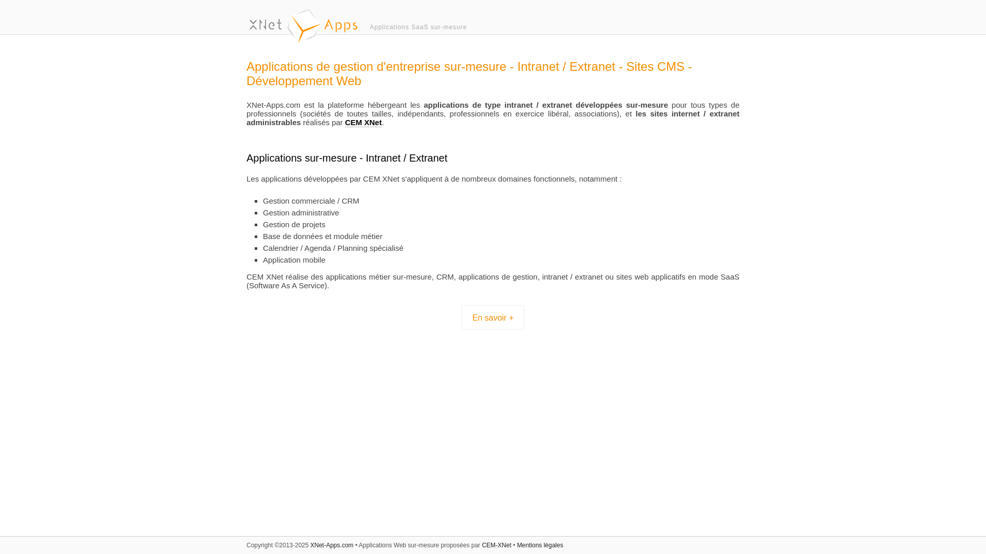 website screenshot of https://mon-intra.net/