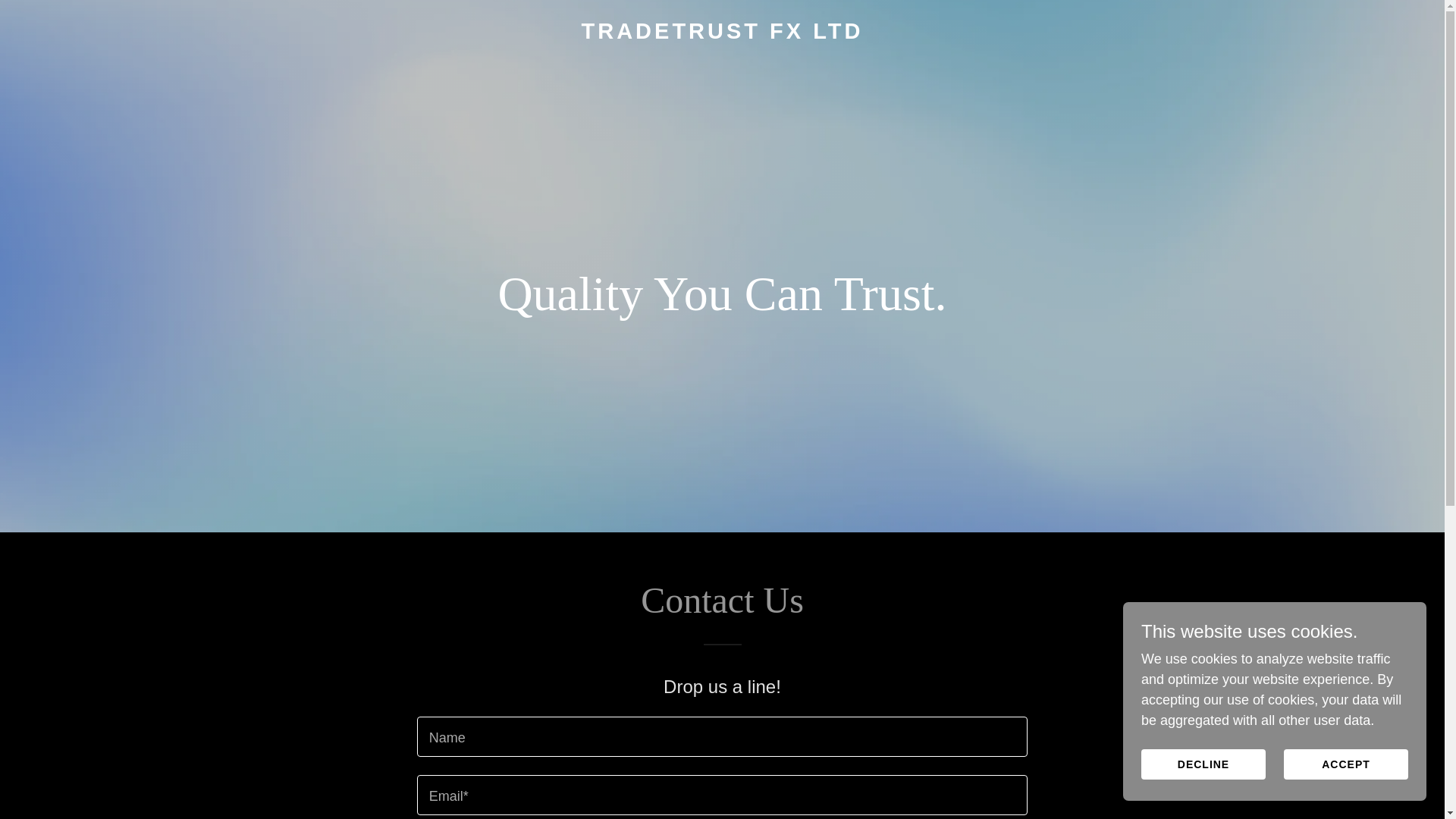 website screenshot of https://tradetrustltd.com/