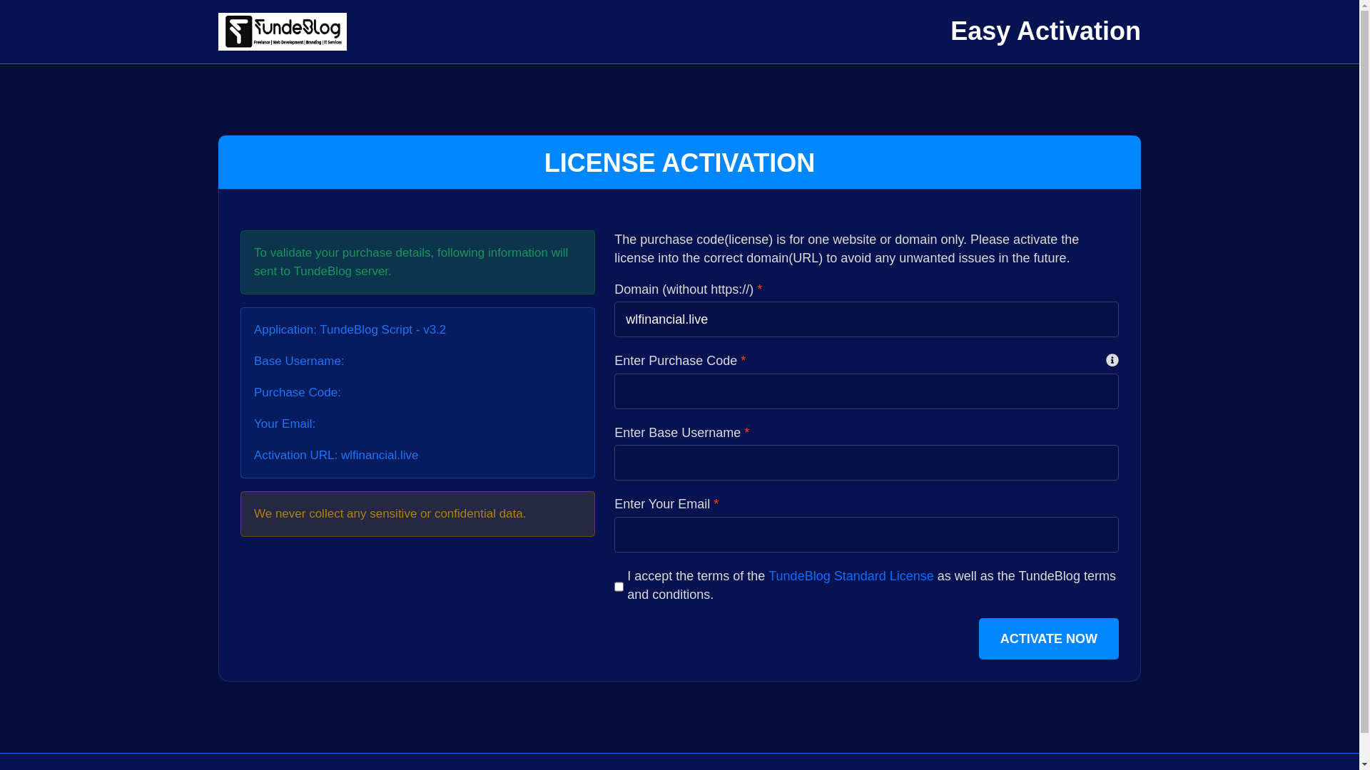 website screenshot of https://wlfinancial.live/