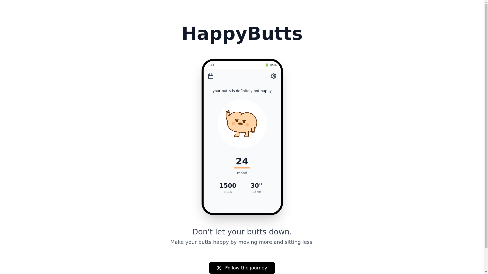 website screenshot of https://happybutts.co/