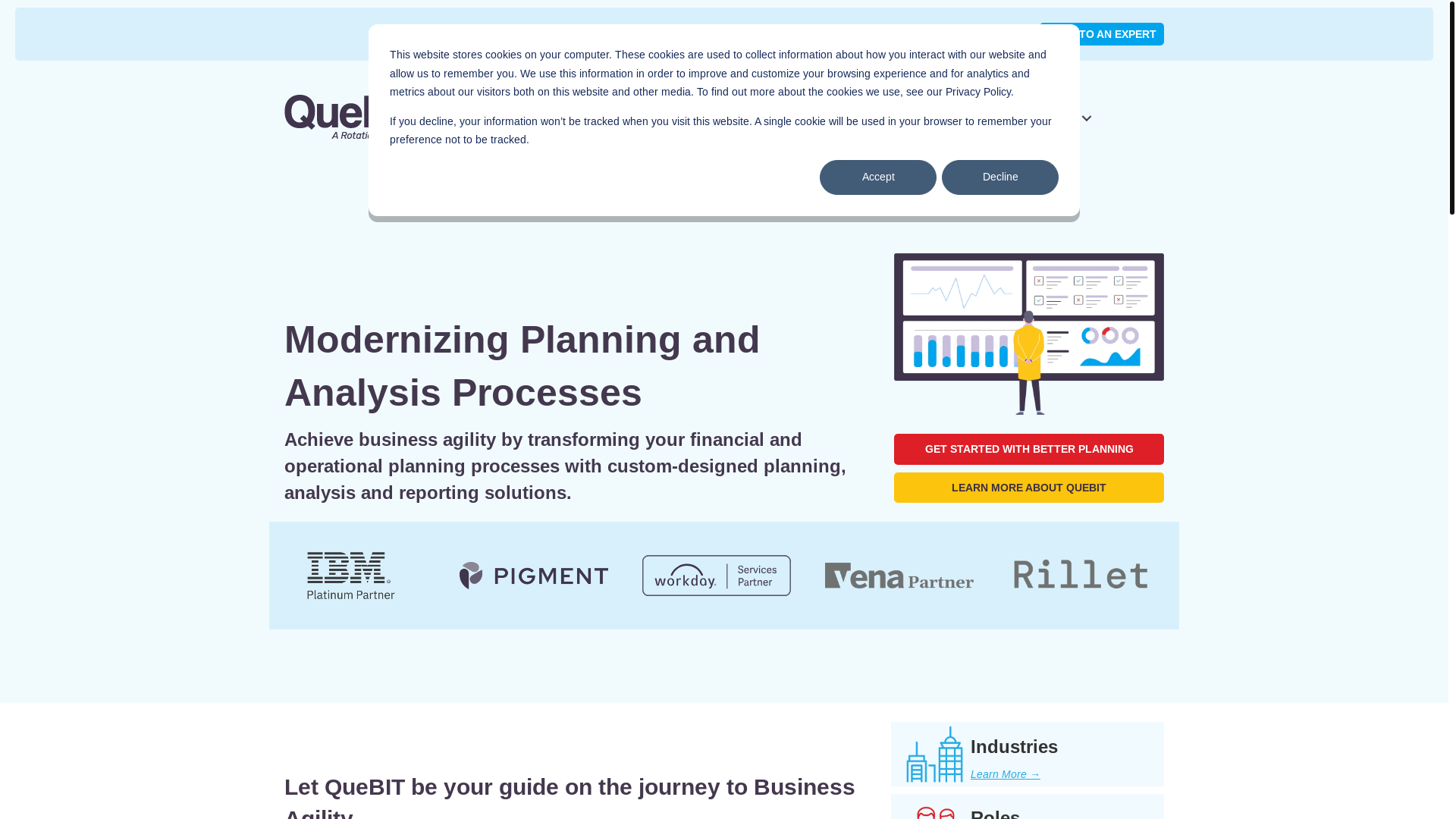 website screenshot of https://getquebitai.com/