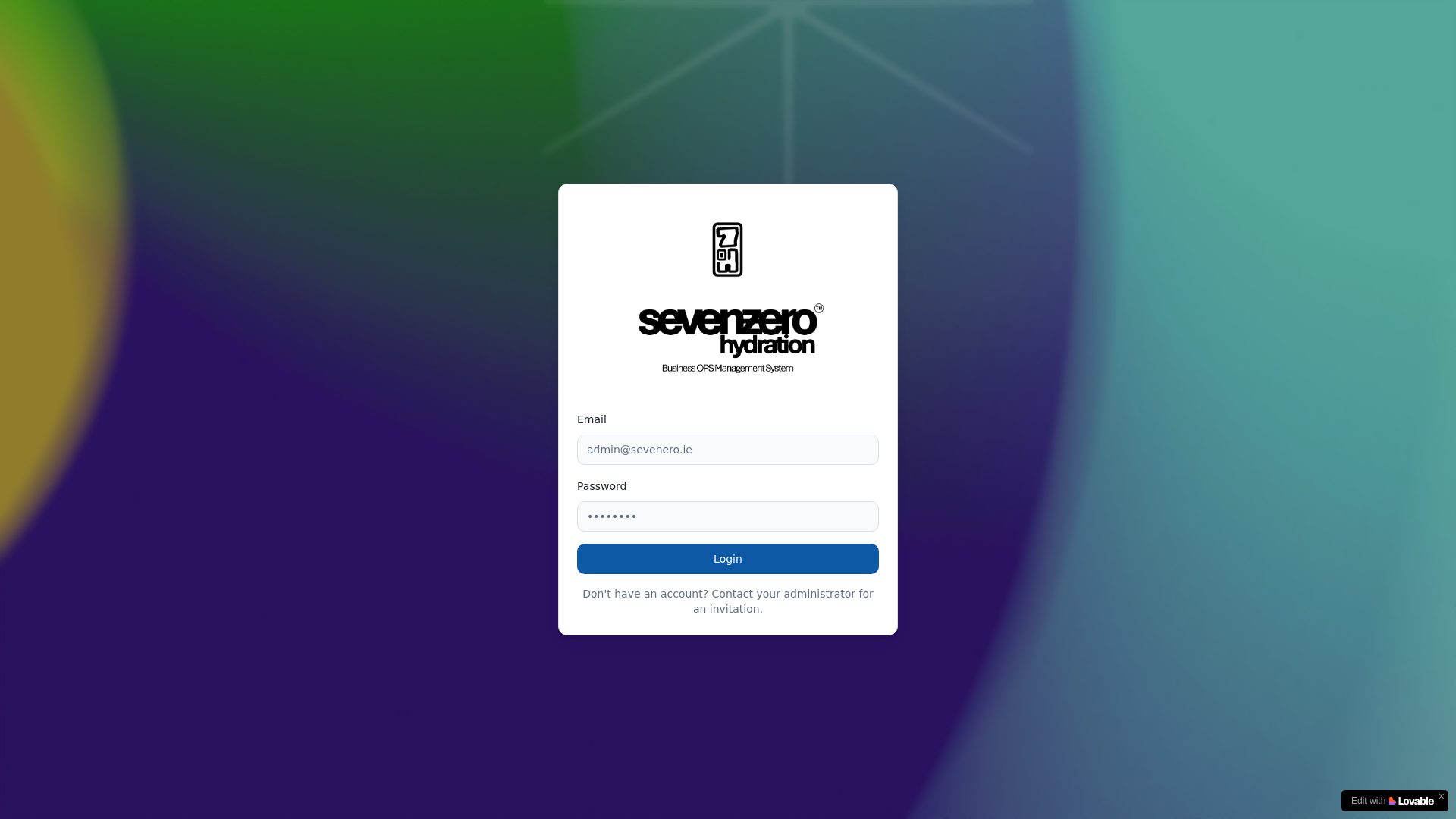 website screenshot of https://sevenzerocore.com/