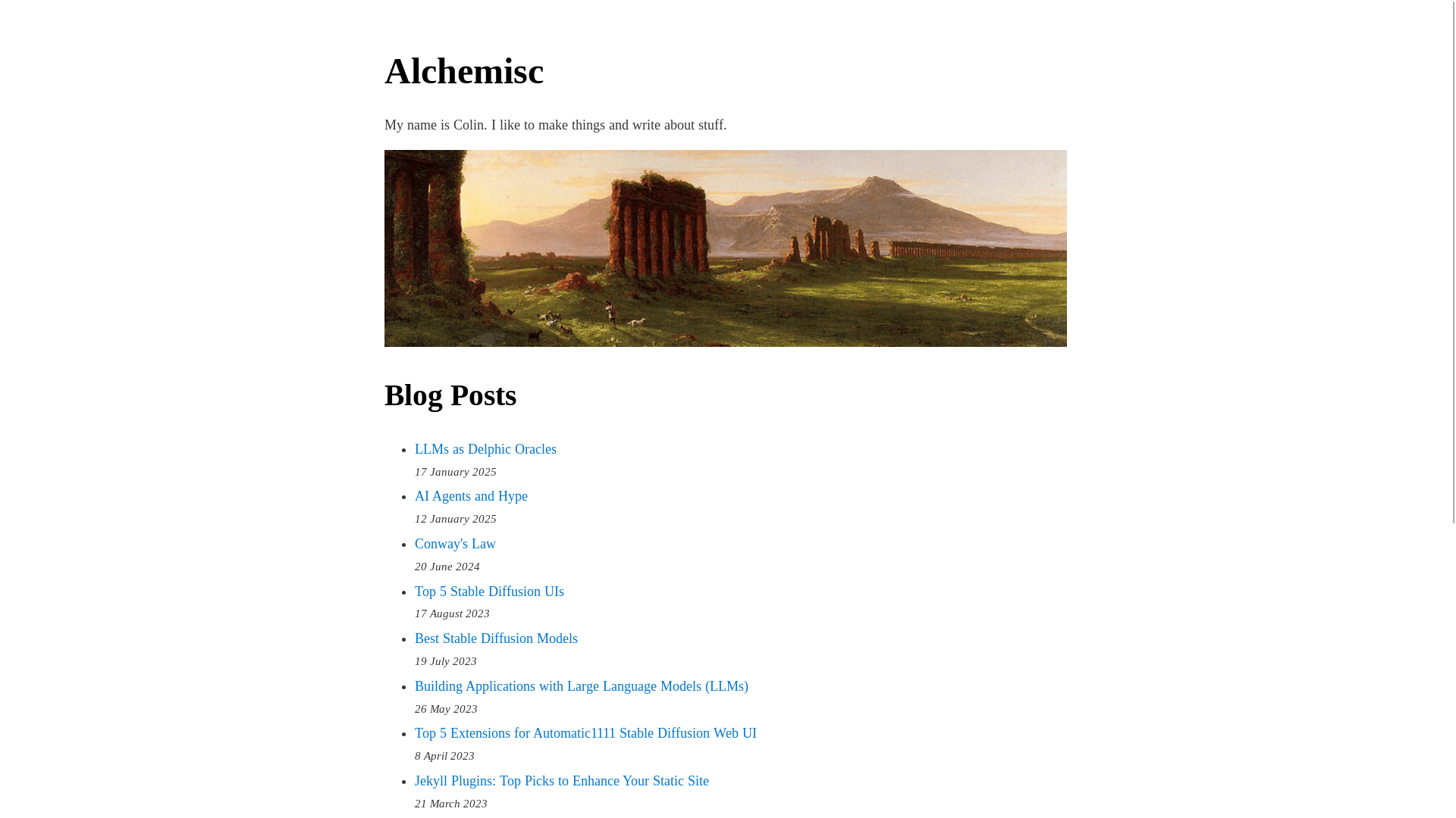 website screenshot of https://alchemisc.pages.dev/