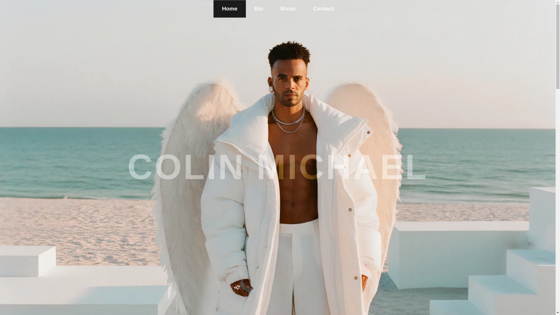 website screenshot of https://thecolinmichael.com/