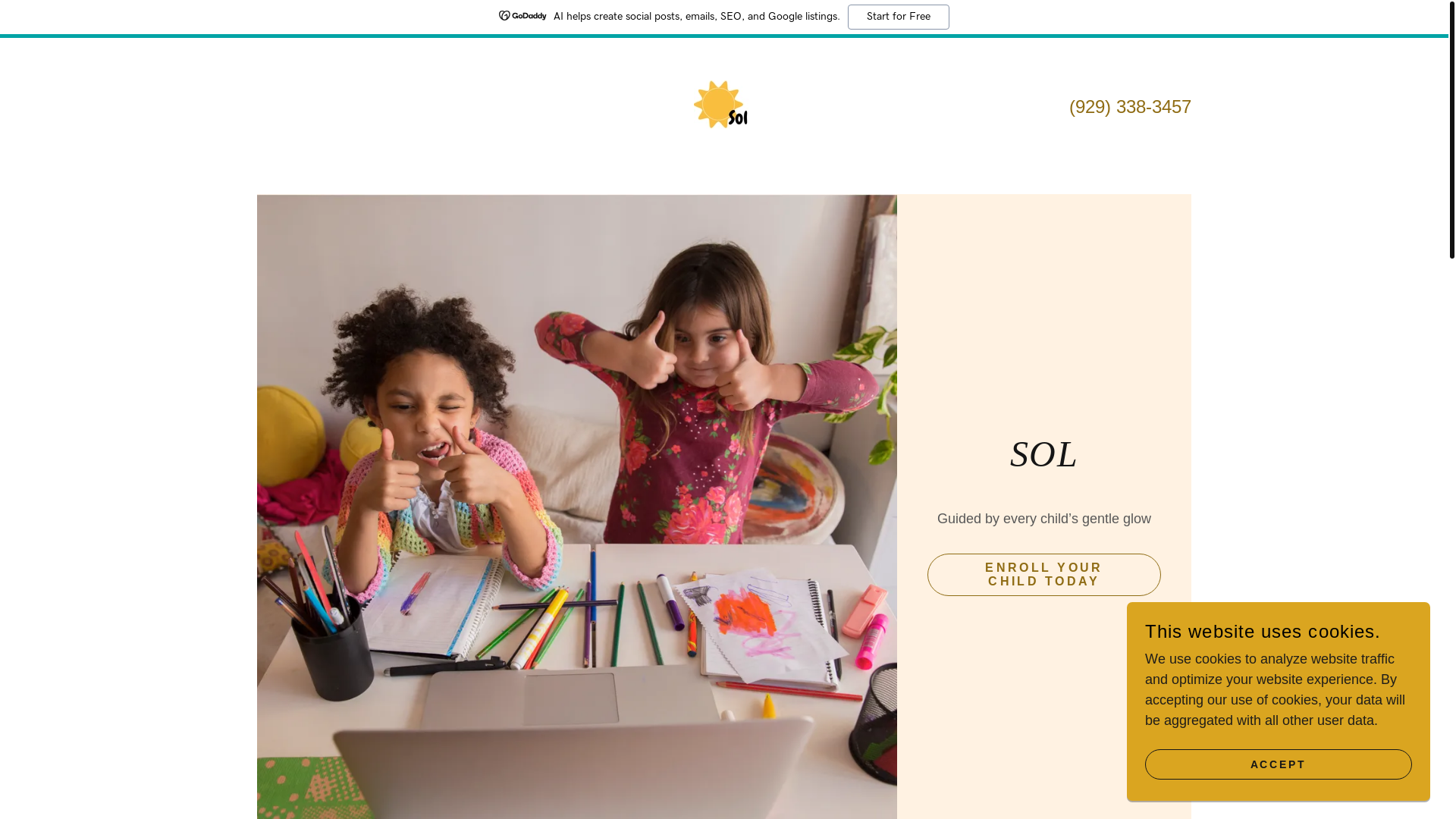 website screenshot of https://solcare.us/