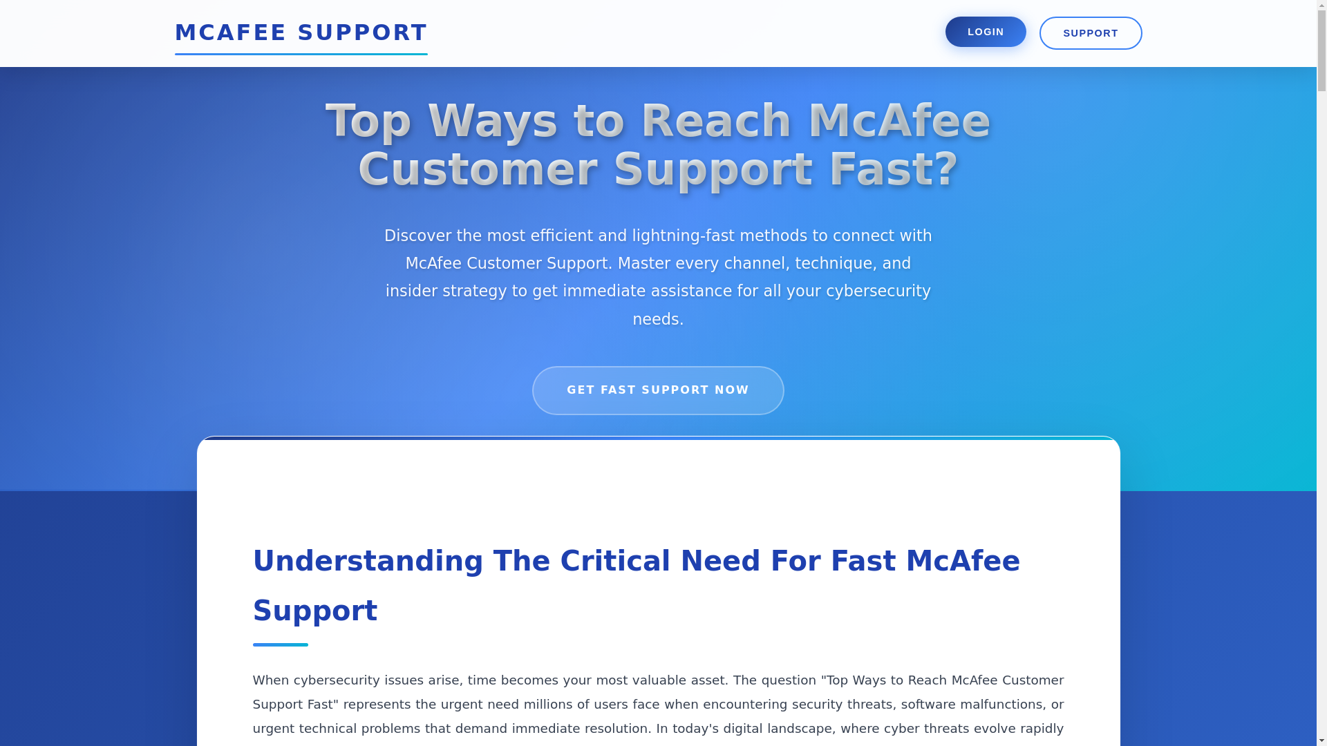 website screenshot of https://mcafee-desk.pages.dev/
