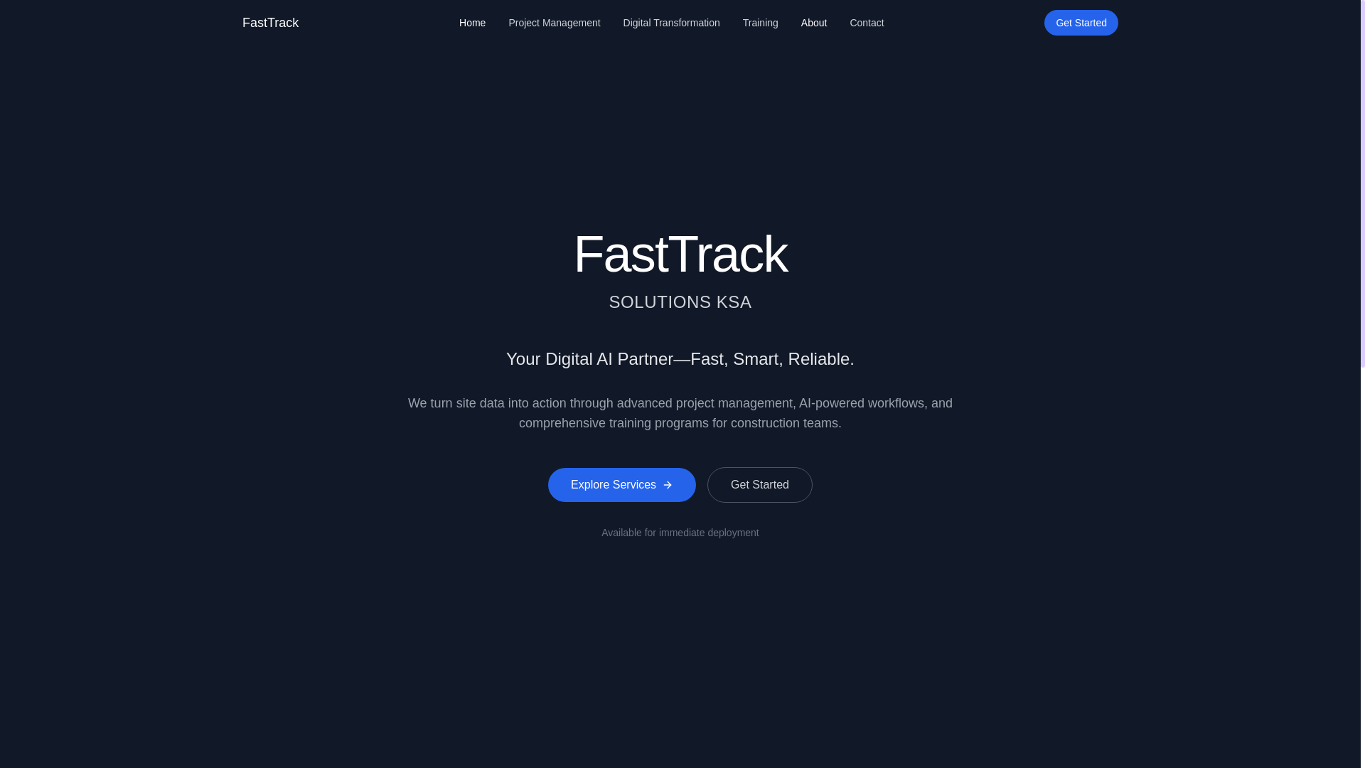 website screenshot of https://fts-ai-ksa.com/