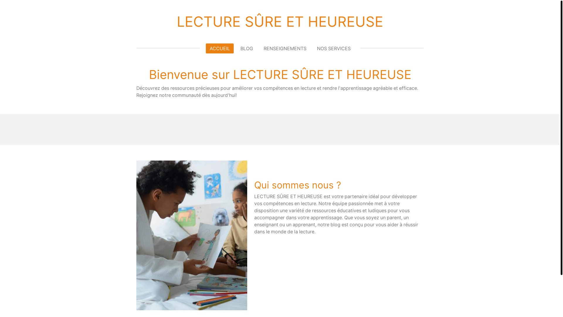website screenshot of https://lecture-sure-et-heureuse.fr/