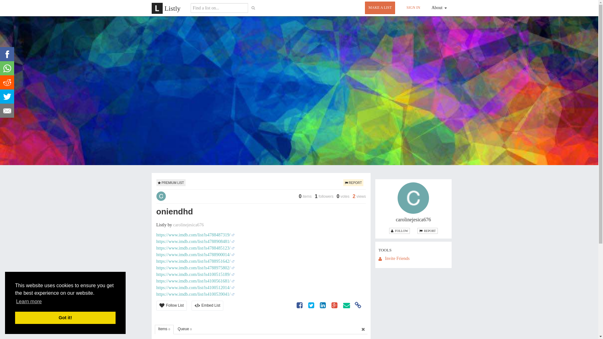 website screenshot of https://list.ly/list/CmRr-oniendhd
