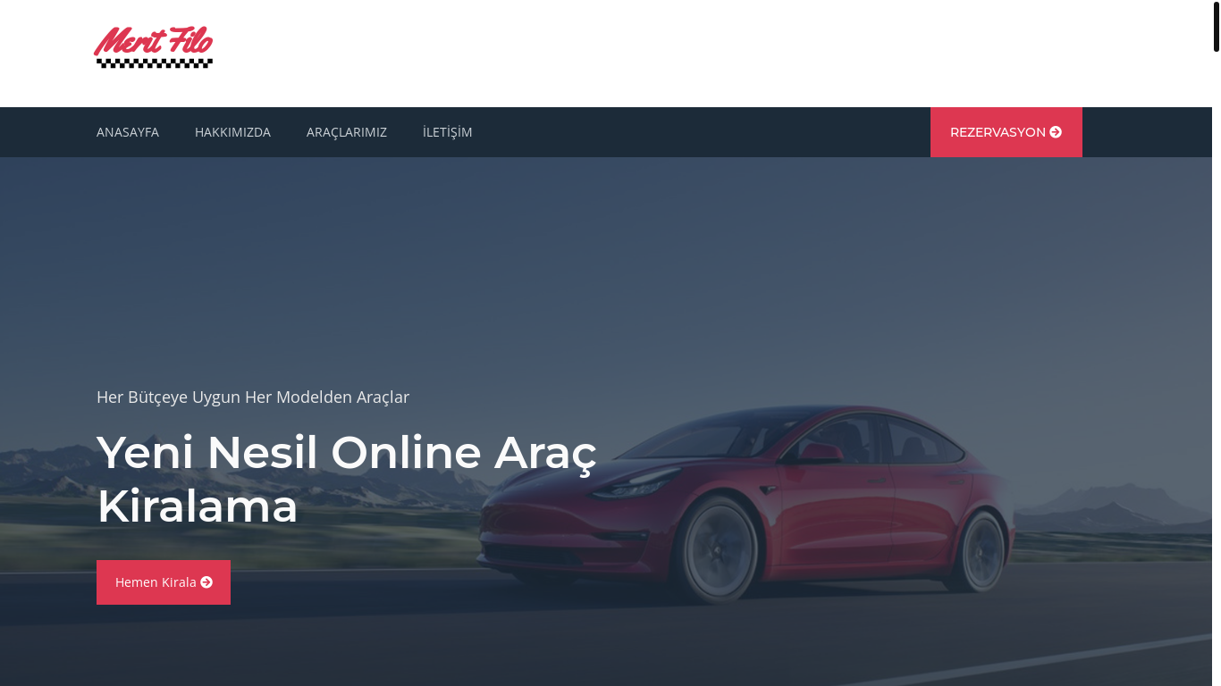 website screenshot of https://meritfilo.com.tr/