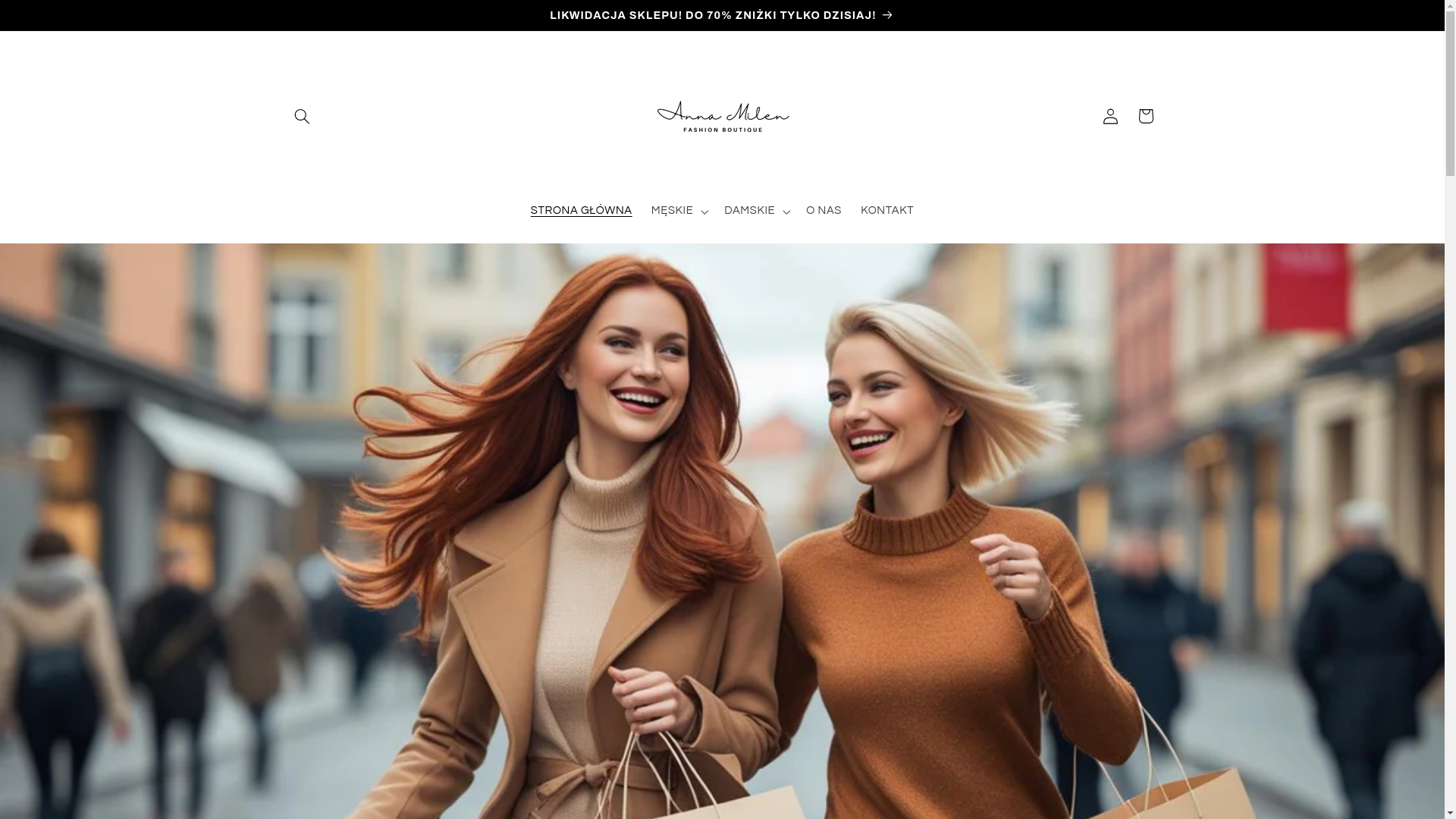 website screenshot of https://annamilen.pl/