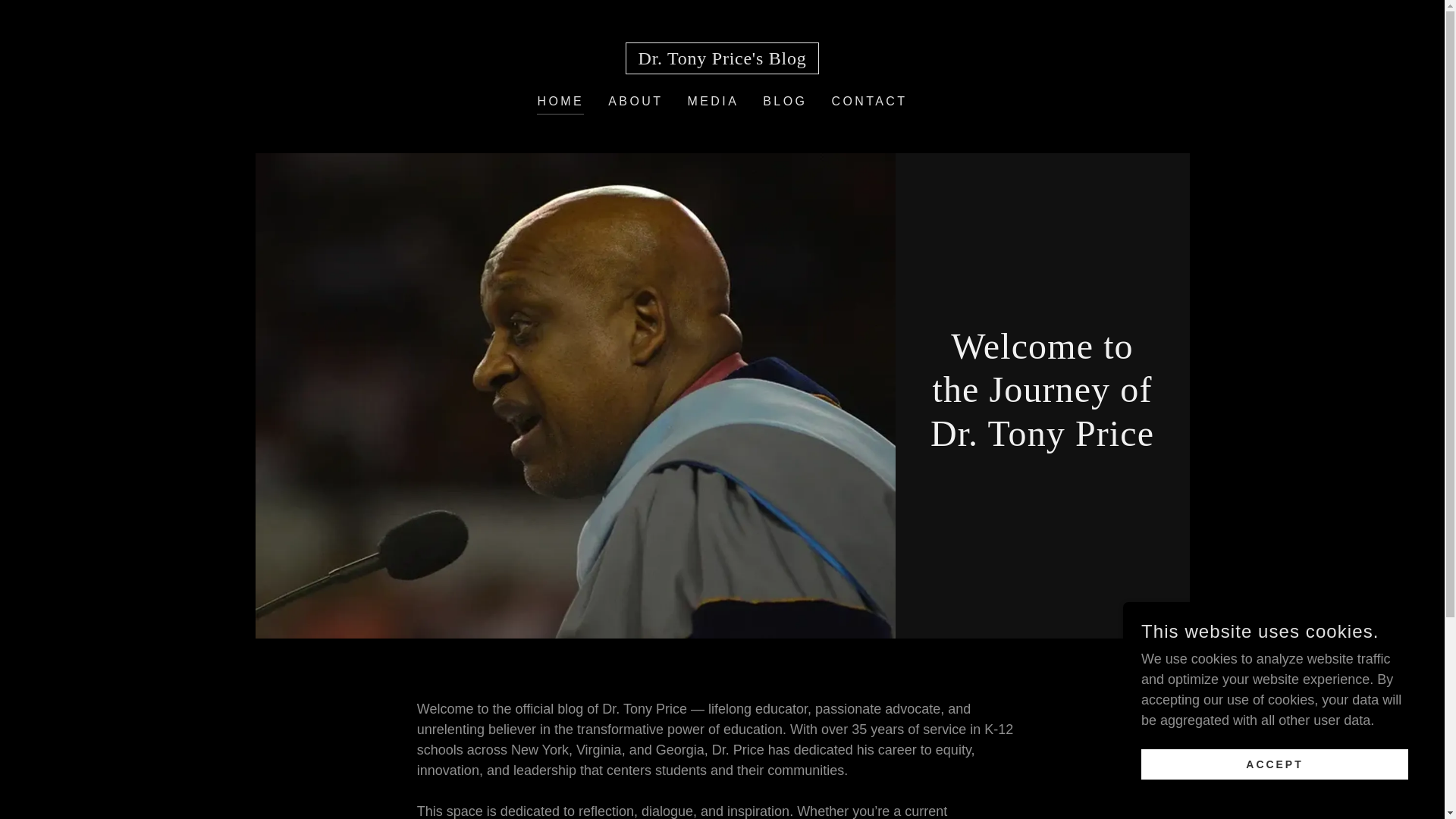 website screenshot of https://dr-tony-price.net/