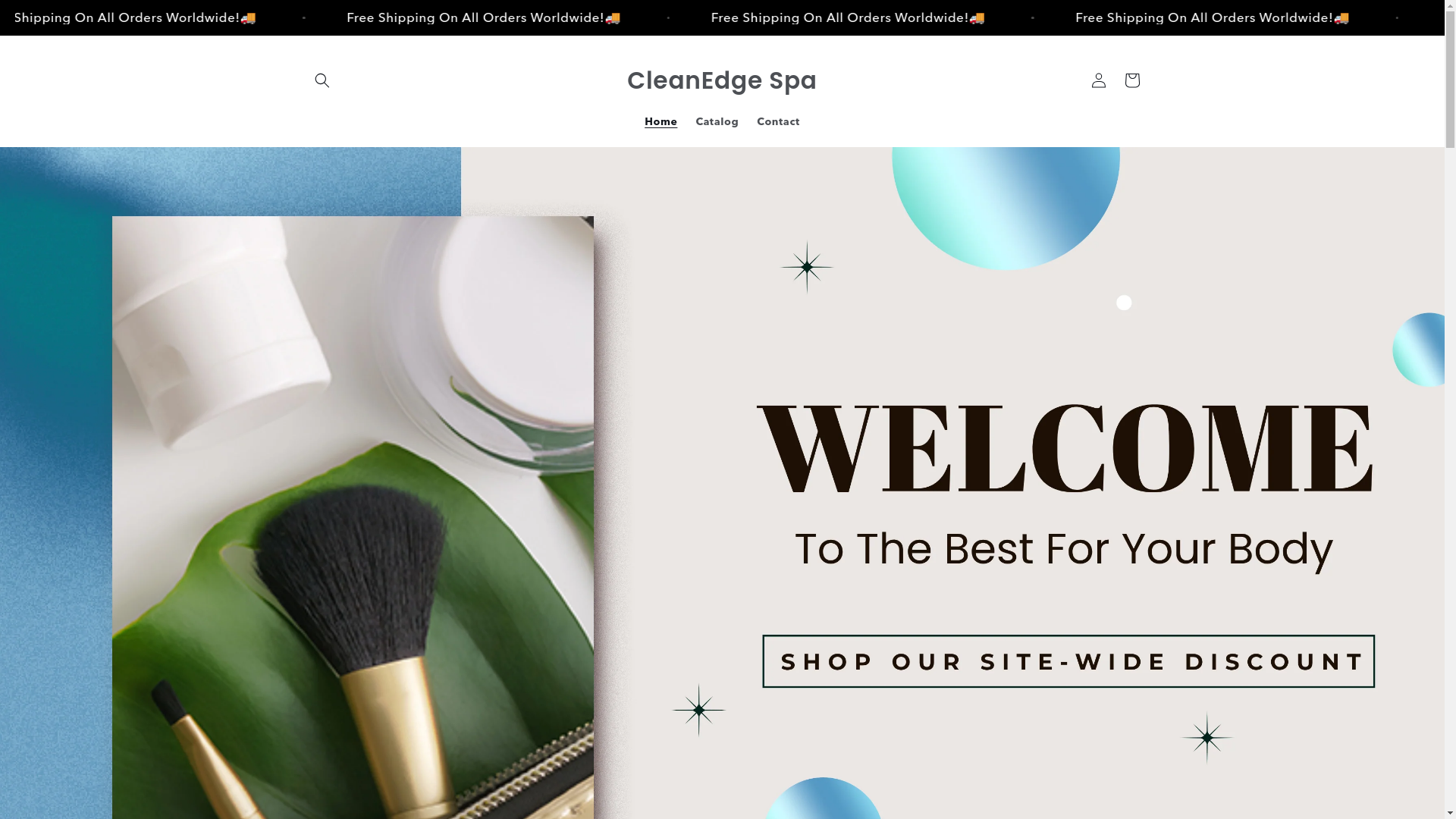 website screenshot of https://cleanedgespa.store/