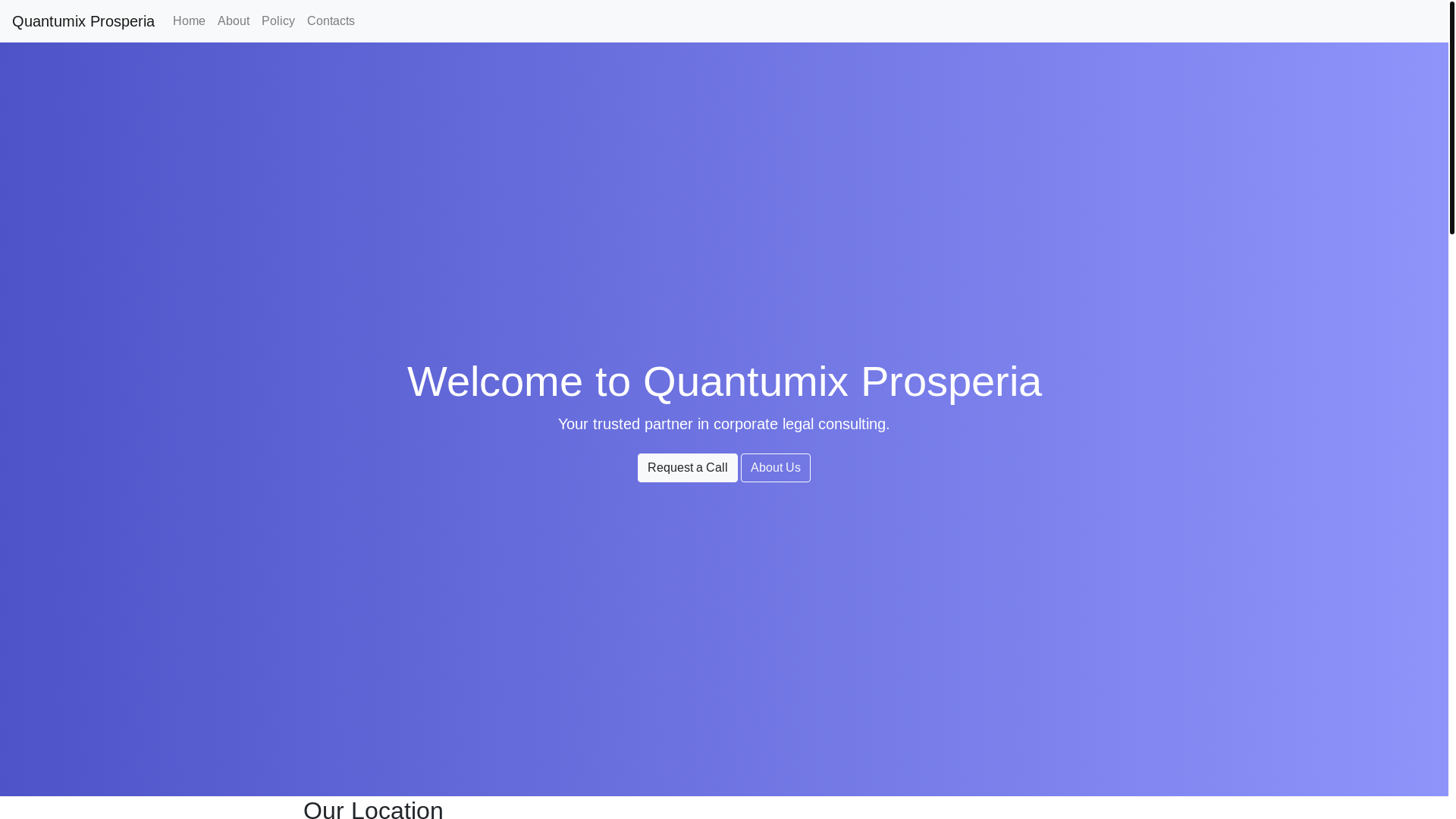 website screenshot of https://quantumixprosper.com/