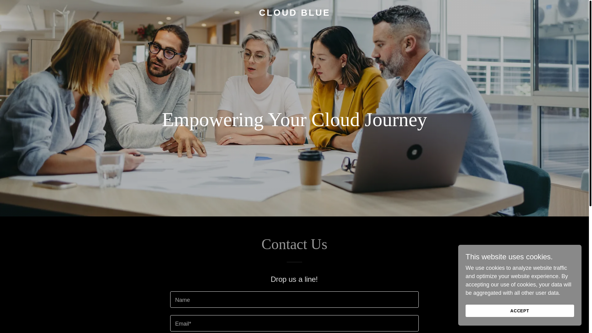 website screenshot of https://cloudblue.au/
