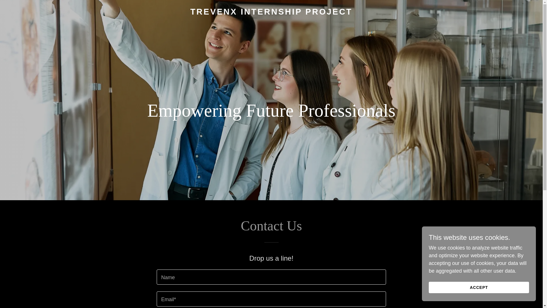 website screenshot of https://trevenxinterns.wiki/