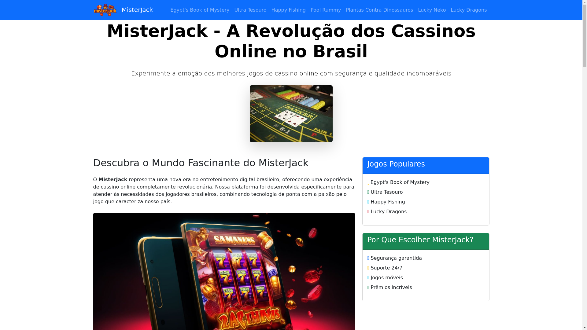 website screenshot of https://misterjack7.com/