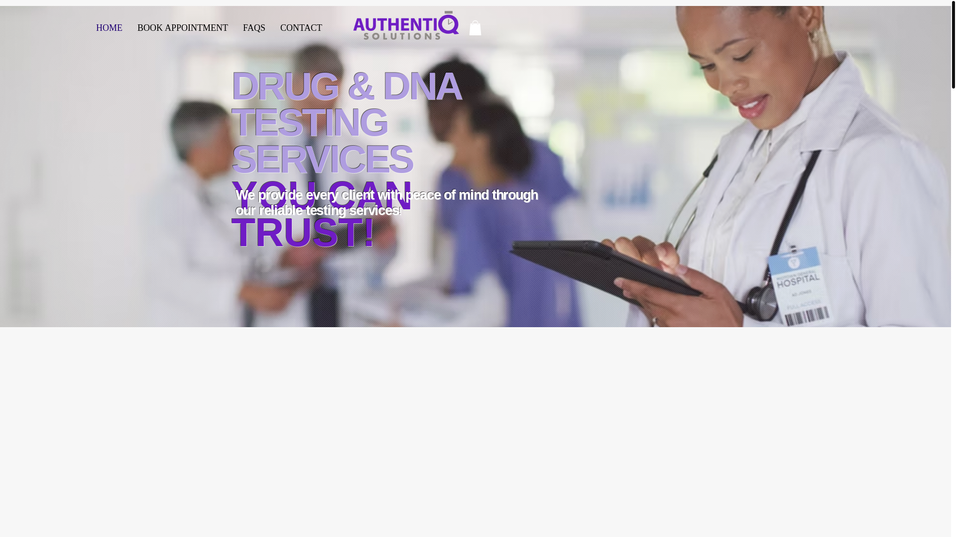 website screenshot of https://authentiqsolutions.net/