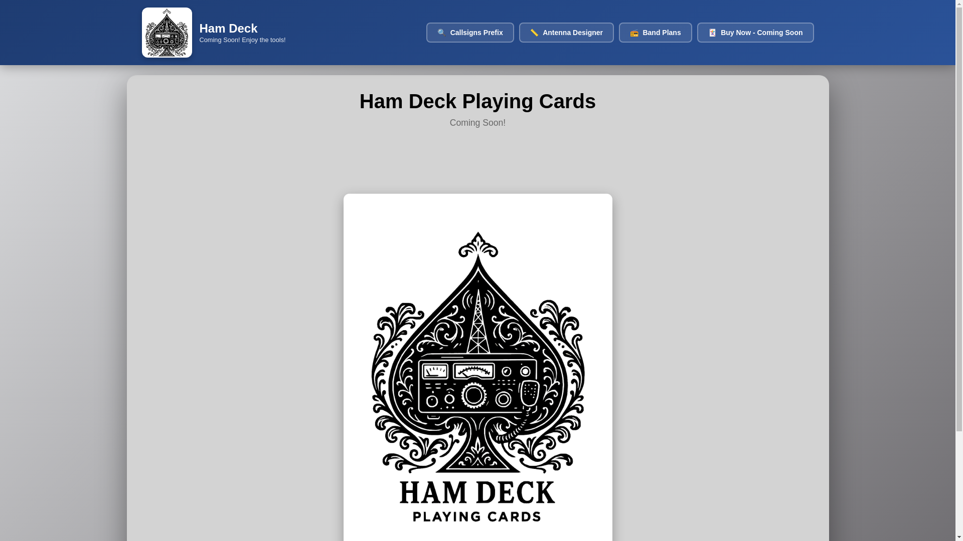 website screenshot of https://ham-deck.pages.dev/