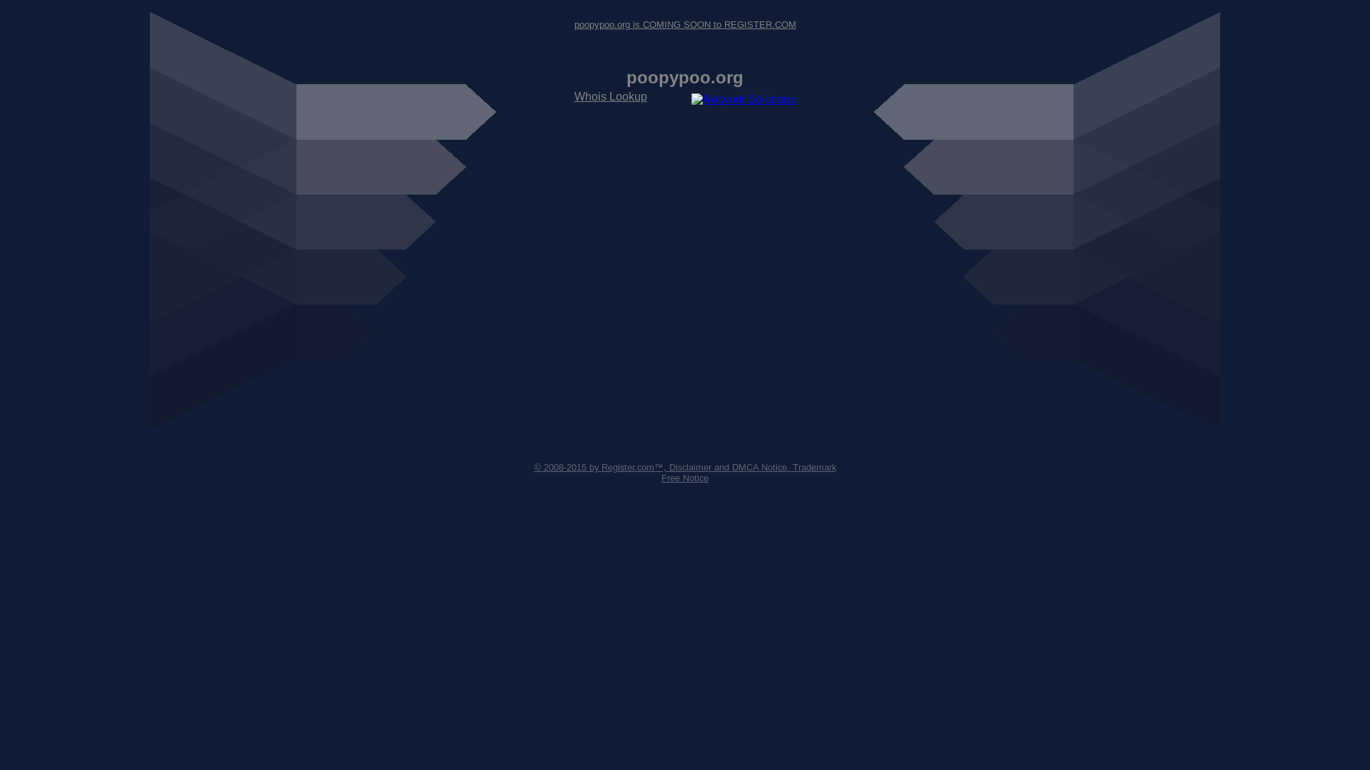 website screenshot of https://poopypoo.org/