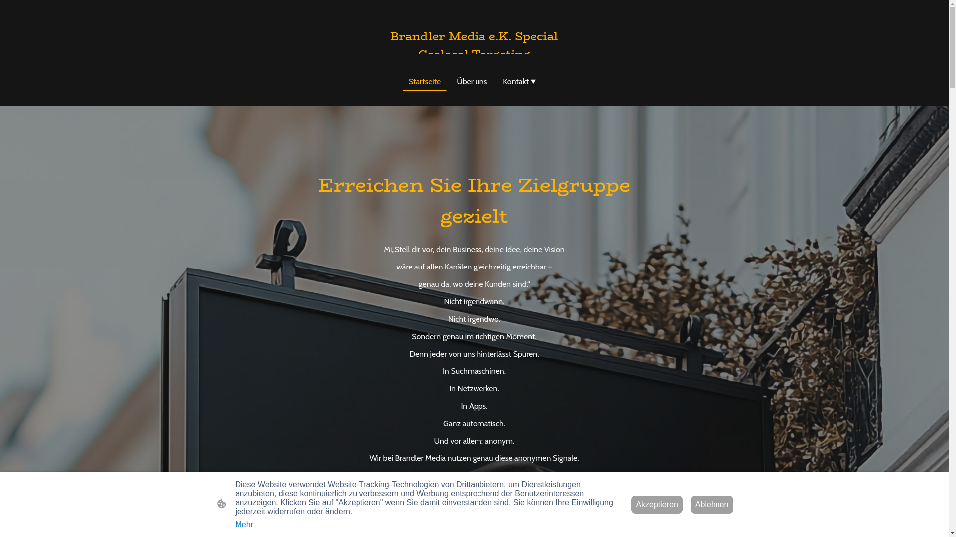 website screenshot of https://brandlermedia.de/