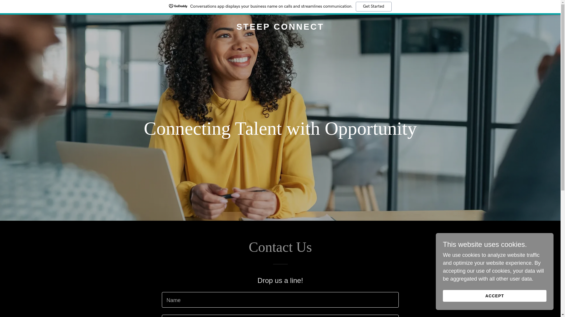 website screenshot of https://steepconnect.org/