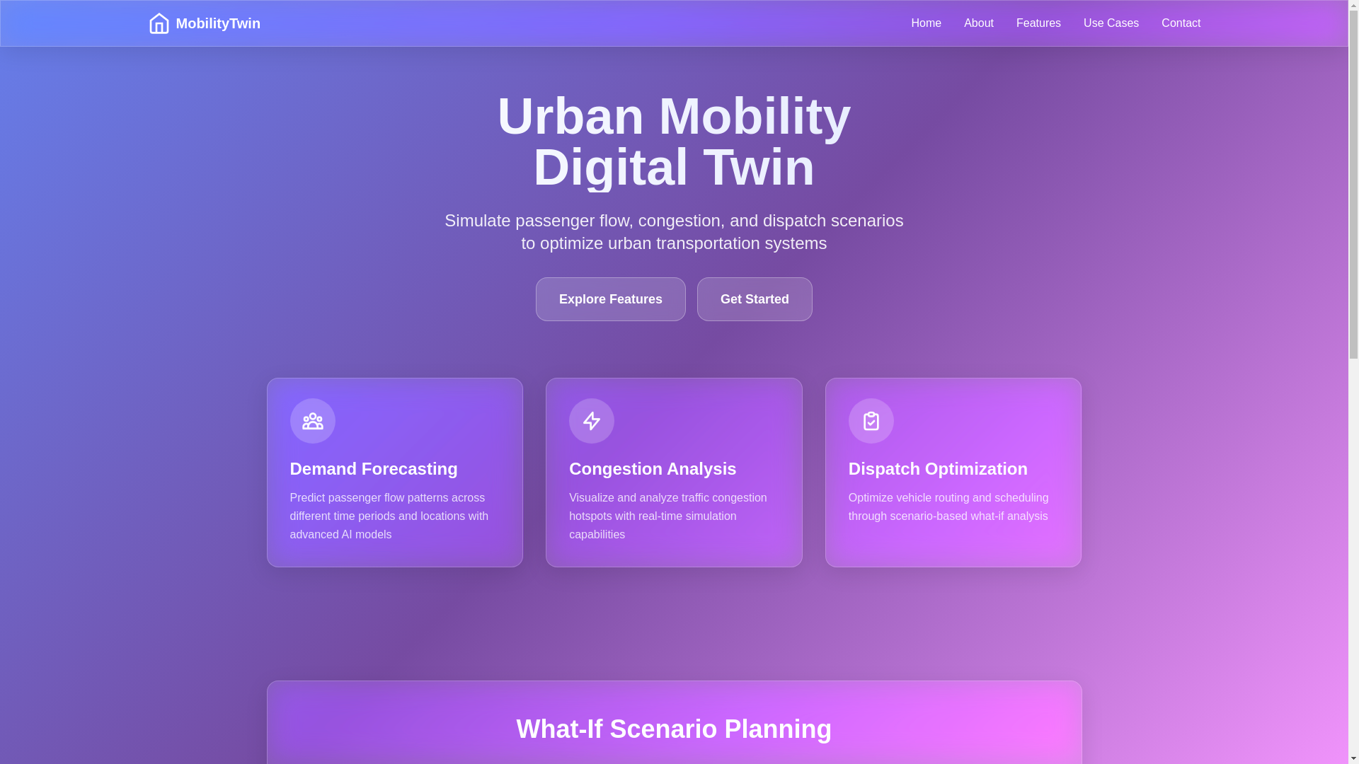 website screenshot of https://mobilitytwin.tech/