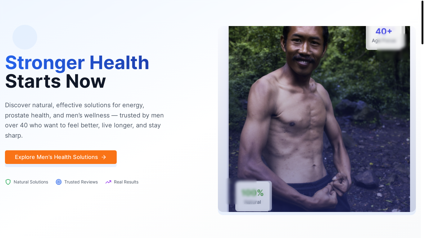 website screenshot of https://bettermenhealth.com/