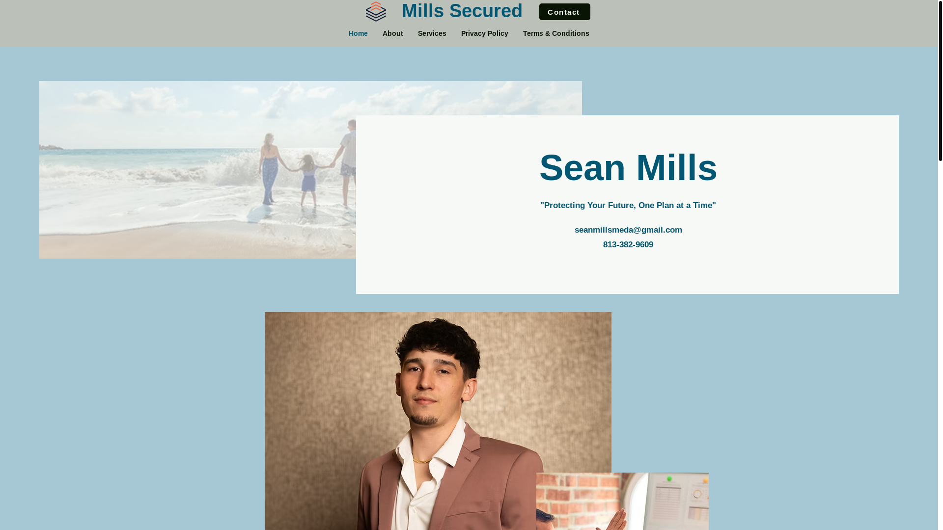 website screenshot of https://millssecured.net/