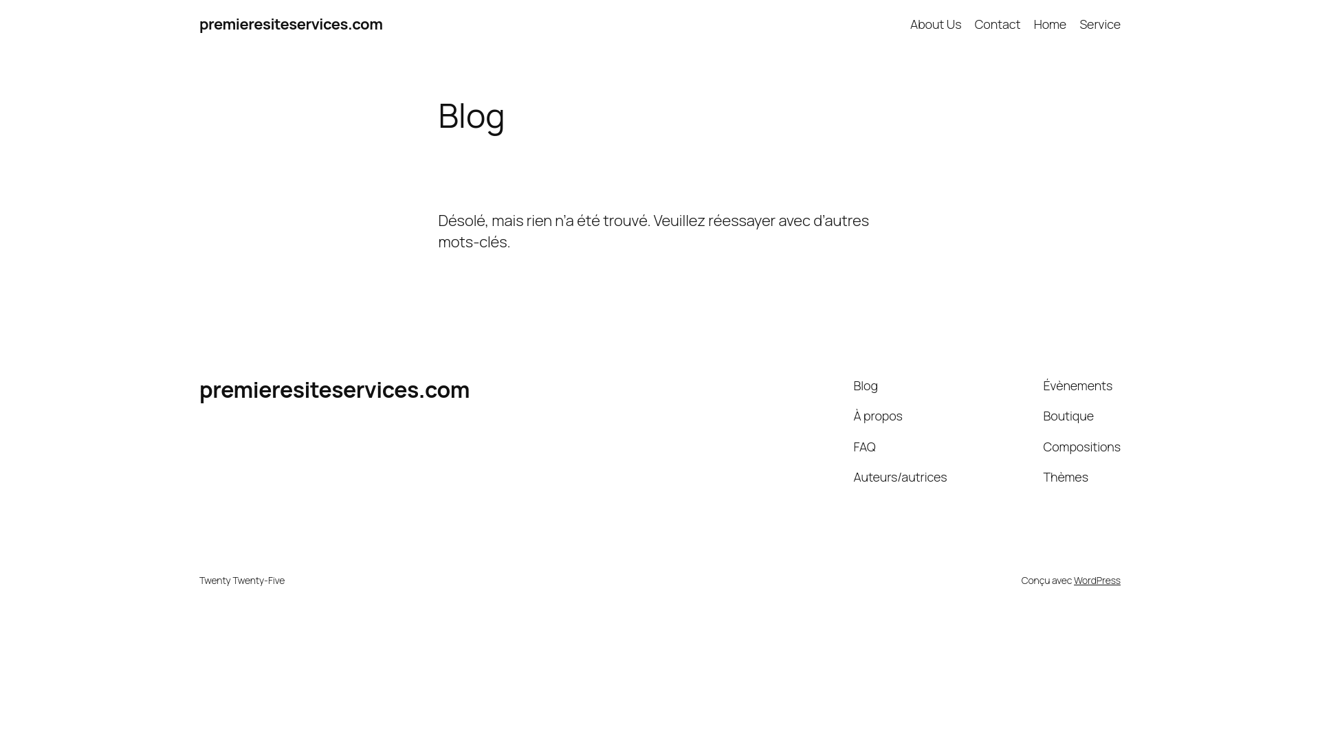 website screenshot of https://premieresiteservices.com/