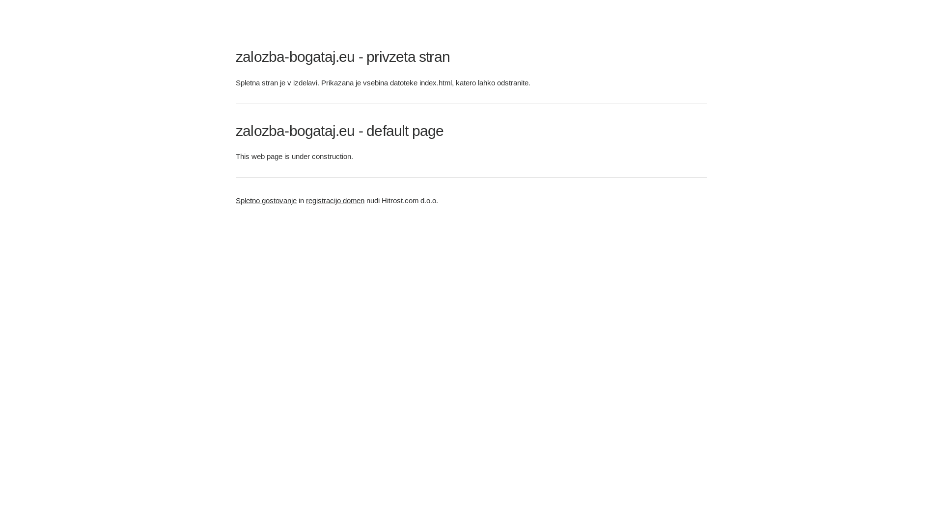 website screenshot of https://zalozba-bogataj.eu/