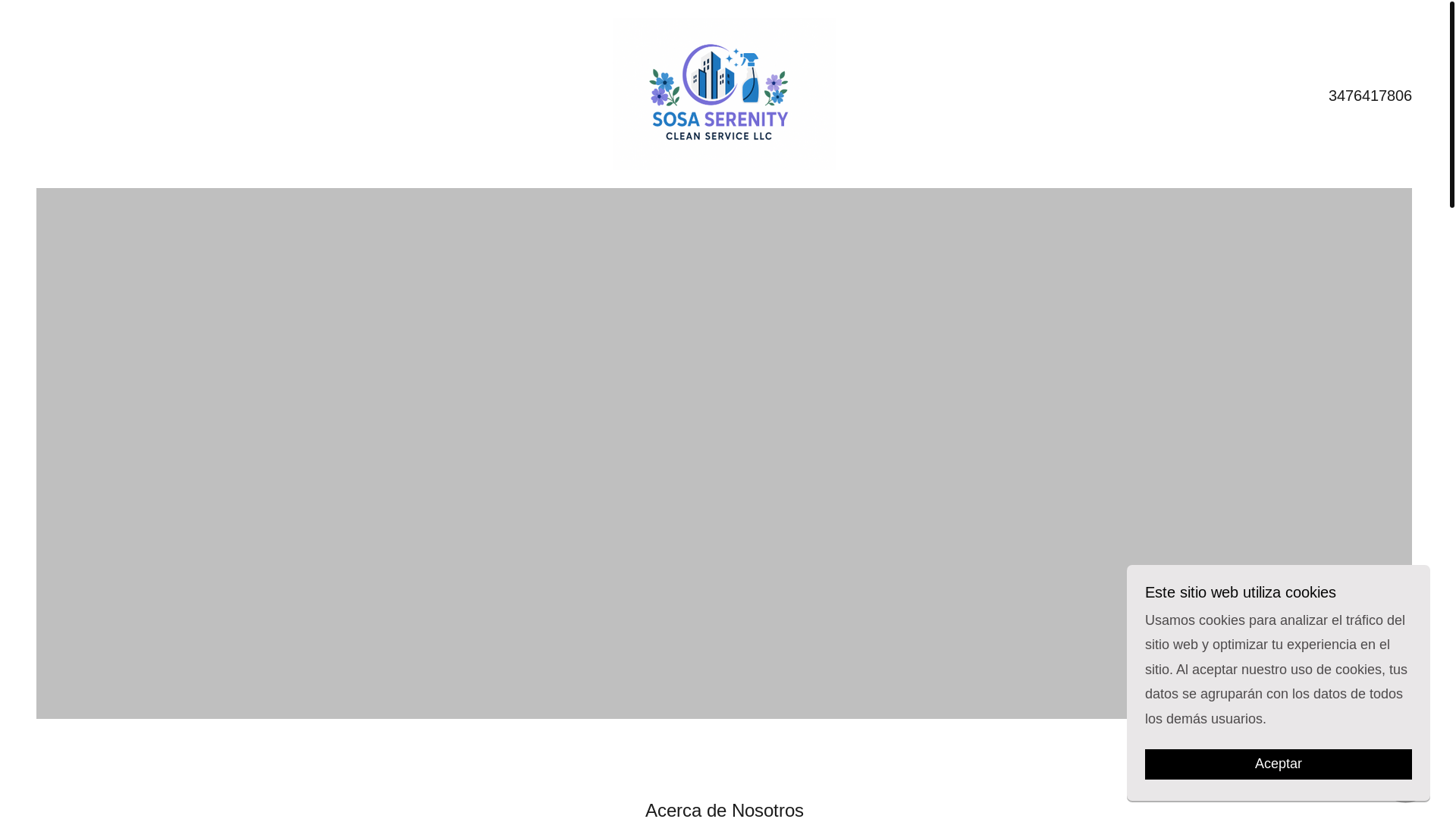 website screenshot of https://sosaserenityclean.com/