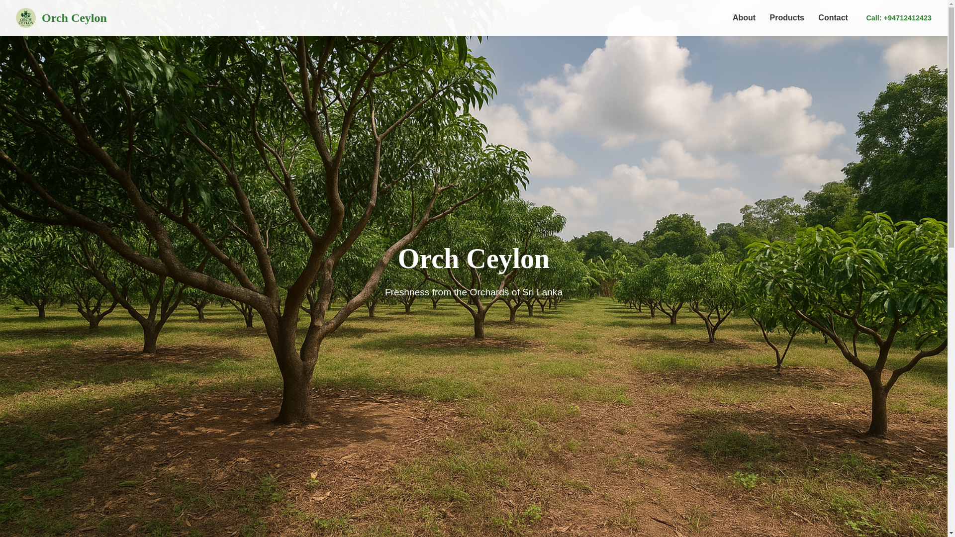 website screenshot of https://orchceylon.lk/