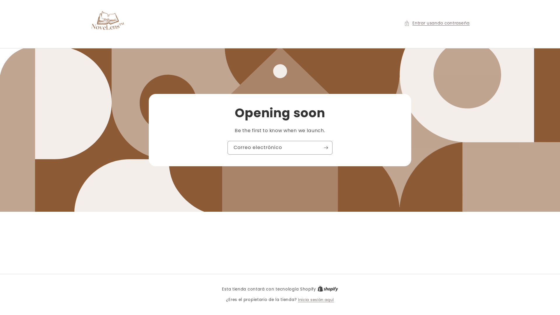 website screenshot of https://novelens.shop/