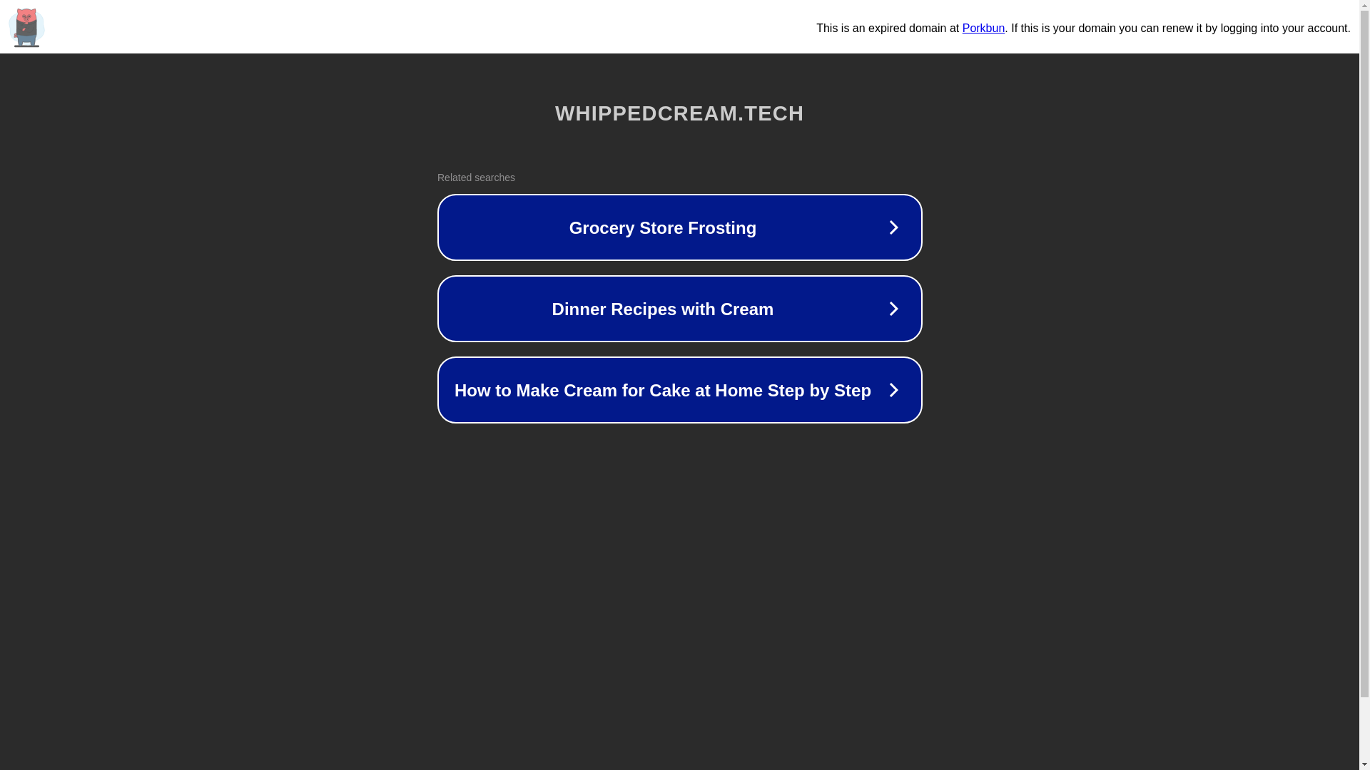 website screenshot of https://whippedcream.tech/