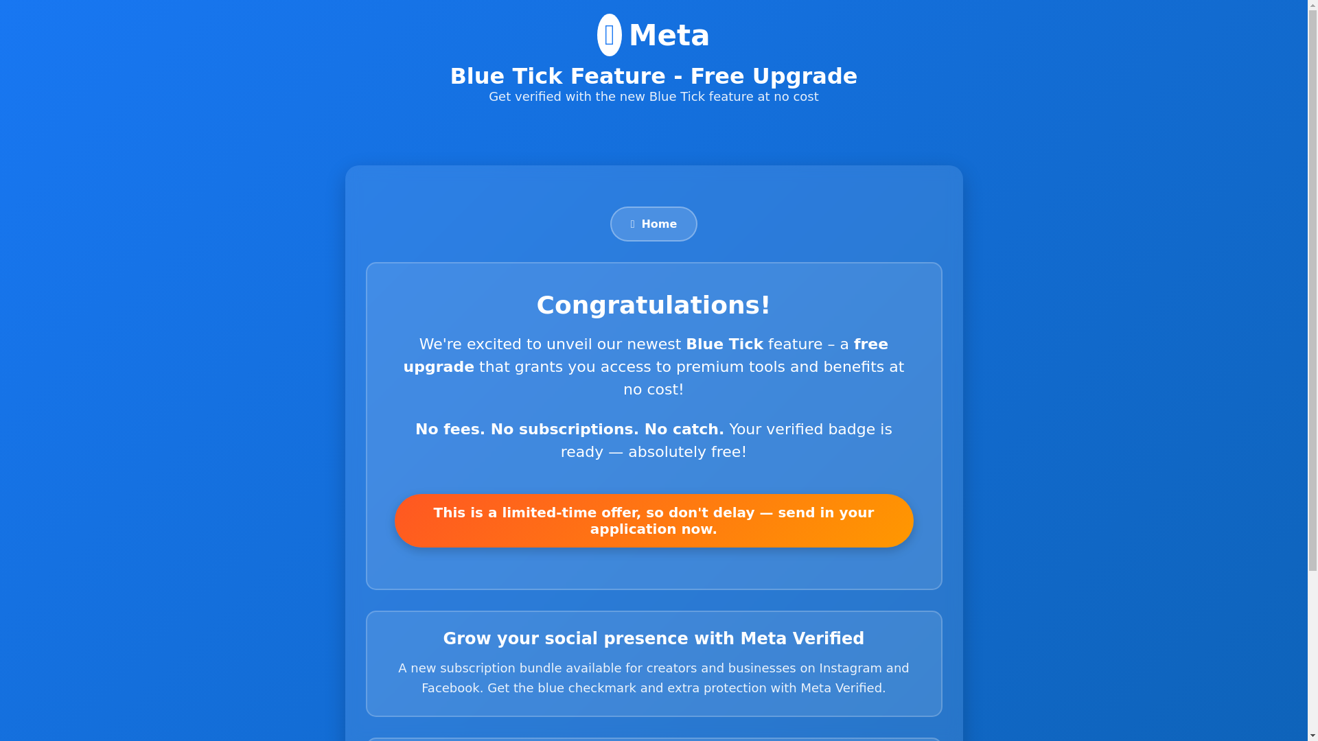 website screenshot of https://getbluesigntoday.site/