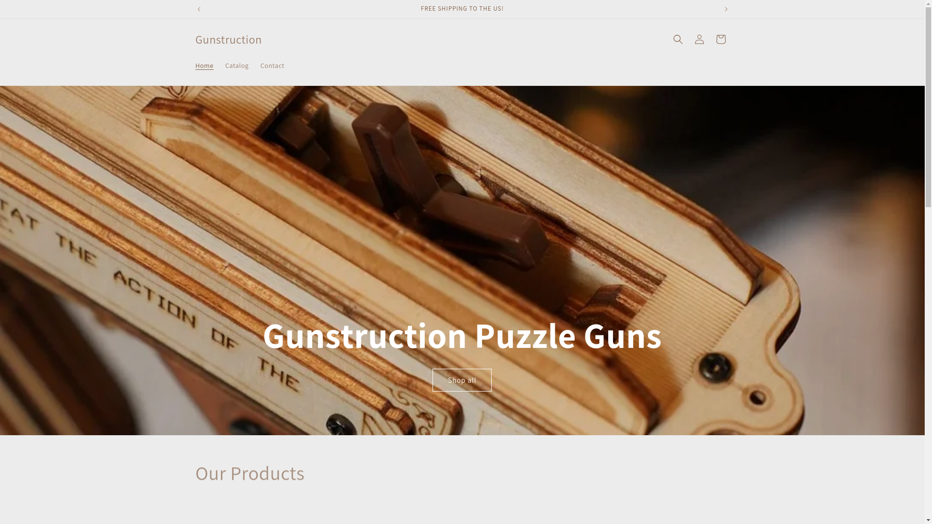 website screenshot of https://gunstruction.shop/