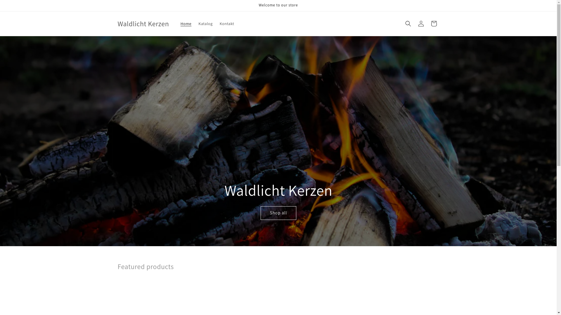 website screenshot of https://waldlichtkerzen.com/