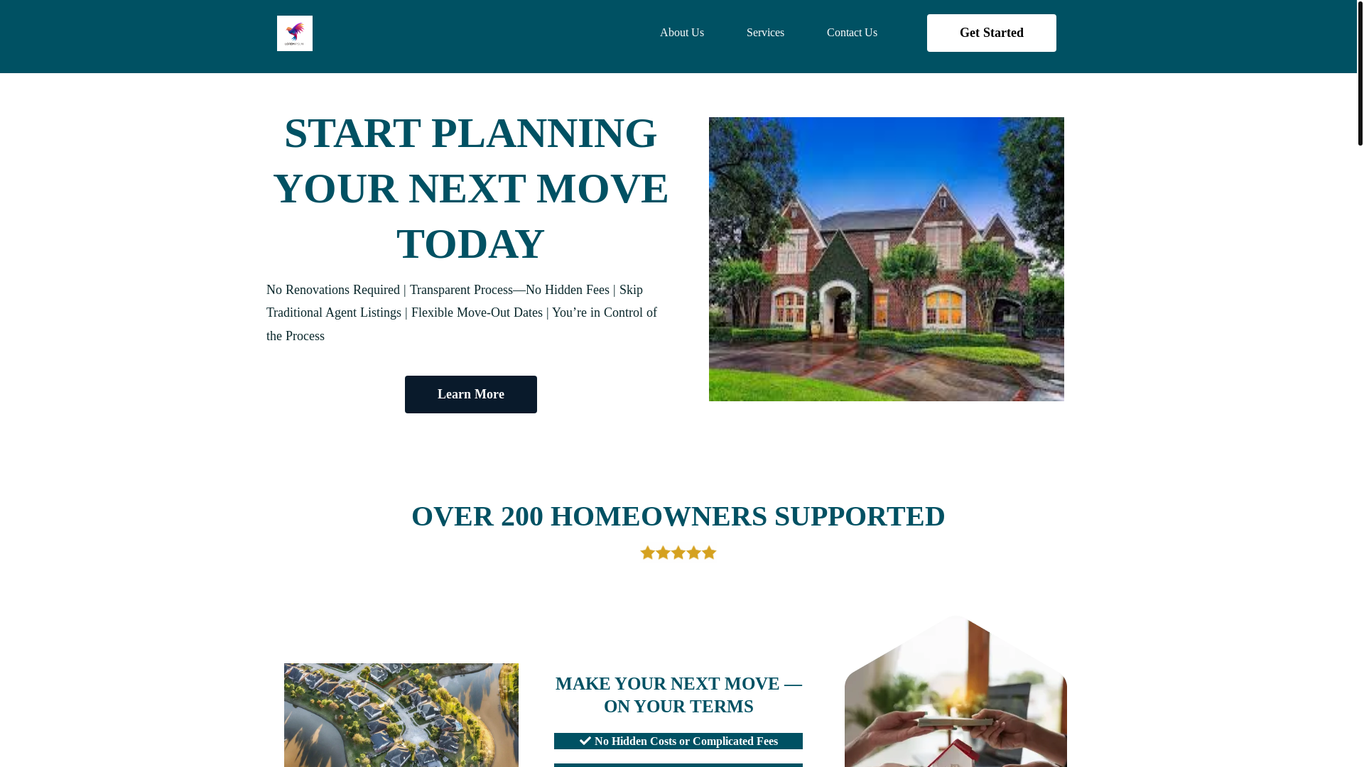 website screenshot of https://jhandjlproperties.com/